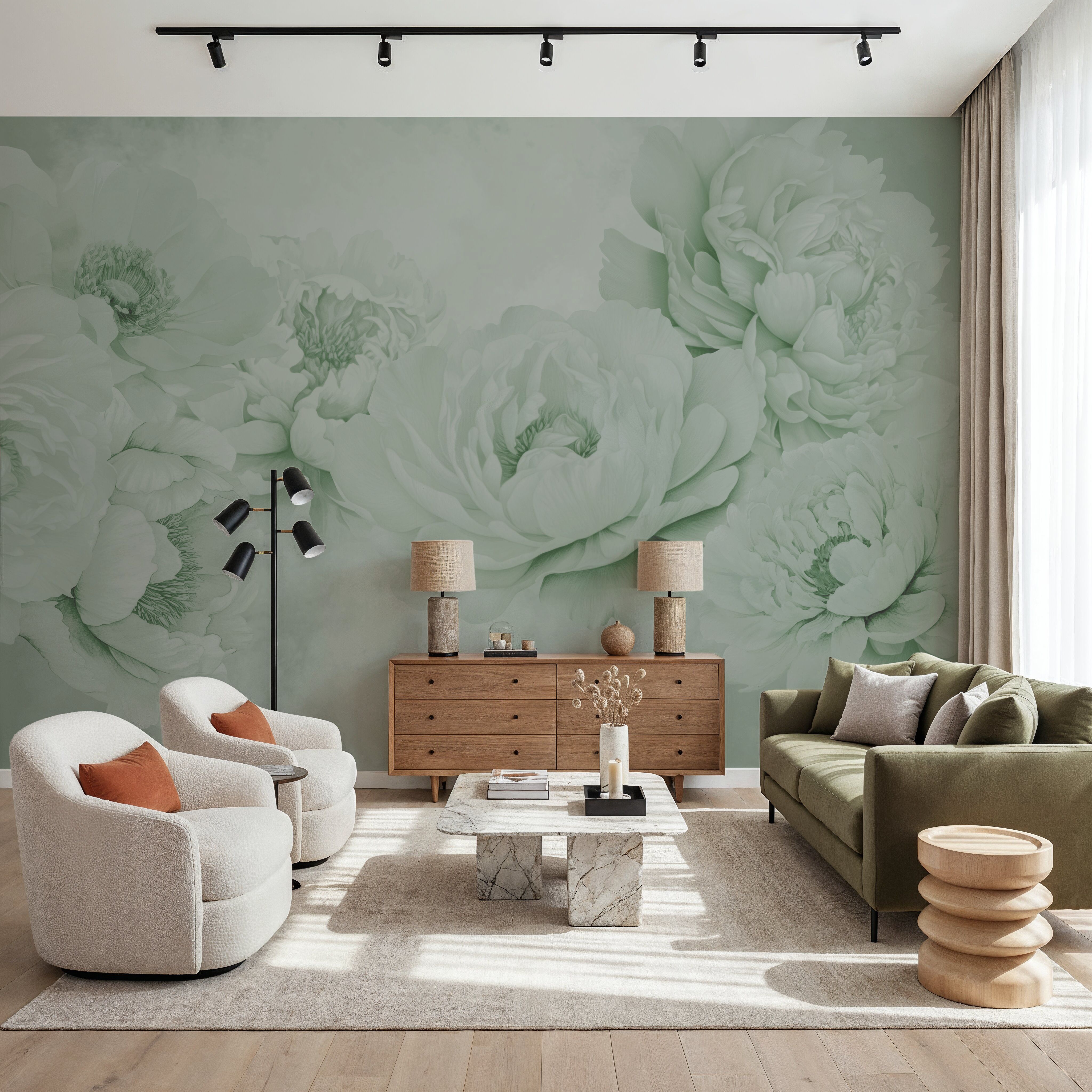 Transcendent Peony, Pistachio