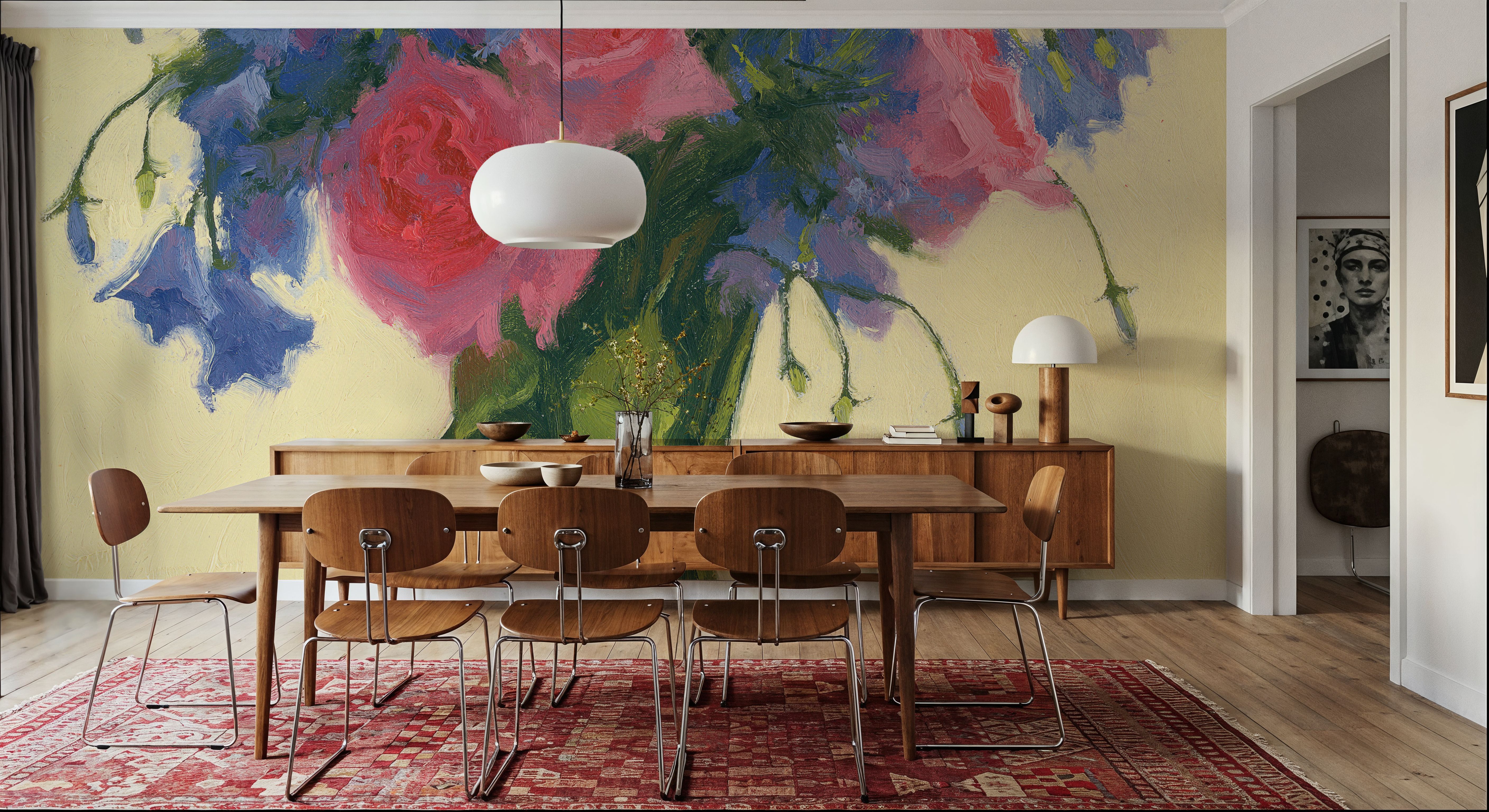 Periwinkle Nosegay IV, Wallpaper