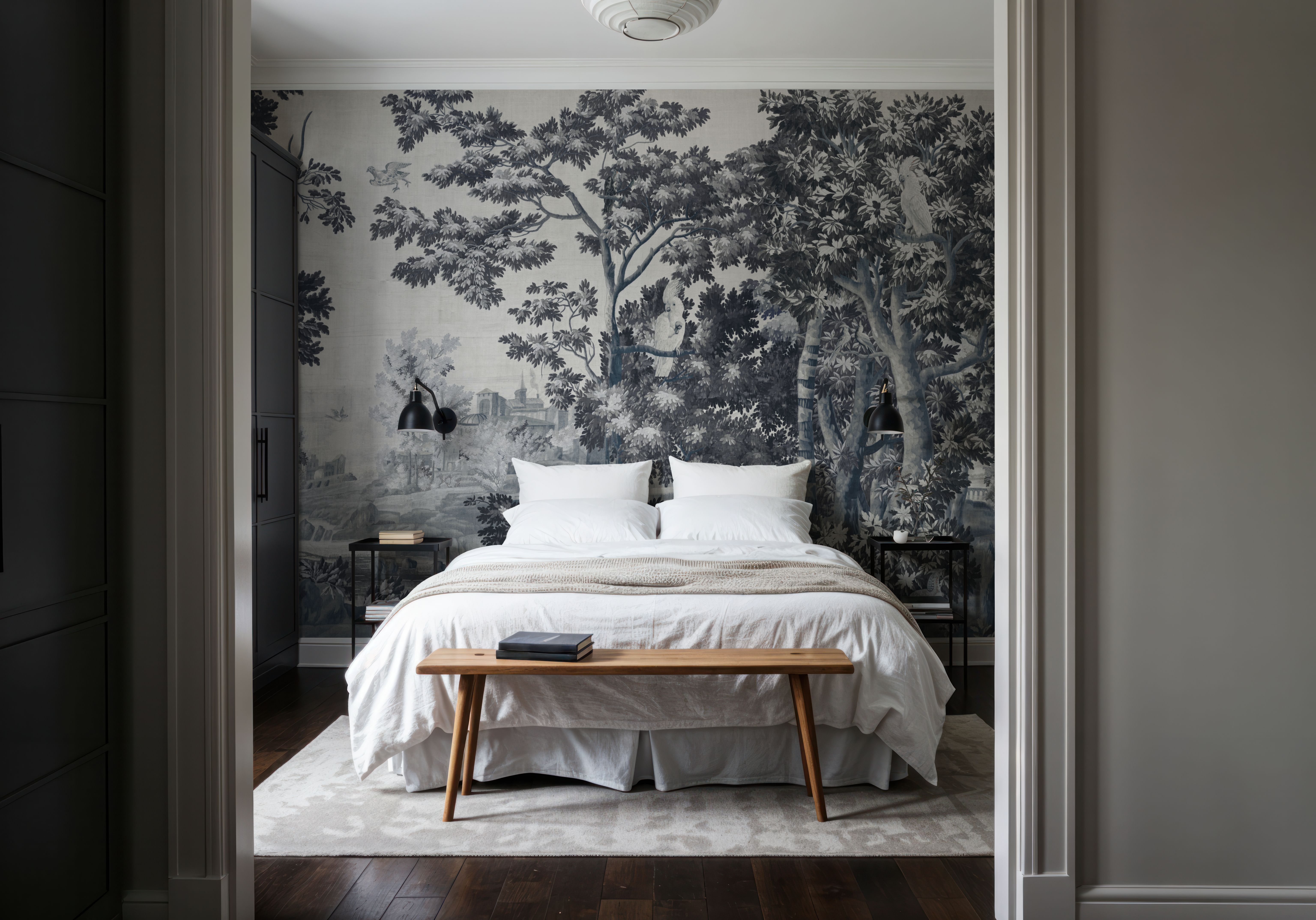 Enchanted Grove Tapestry, Blues, Behang