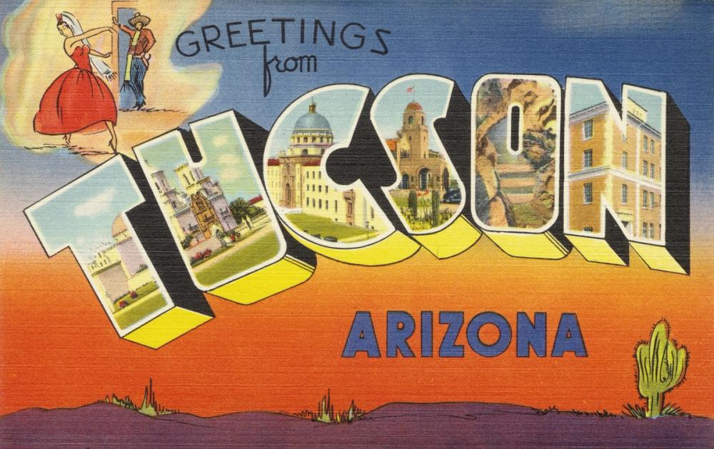 Greetings from Tucson - Screenprint Postcard