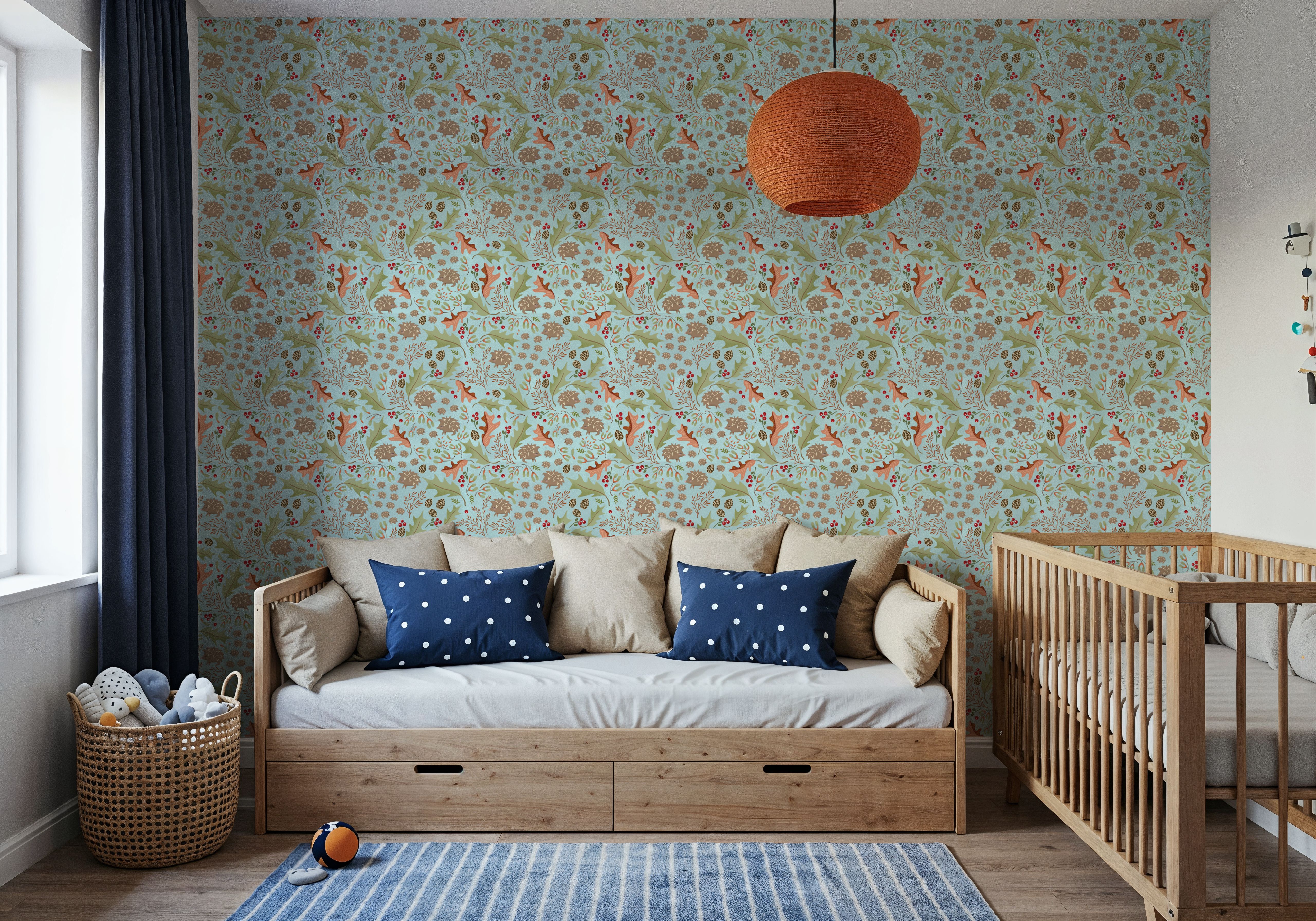 Autumn Hedgehogs, Light Blue