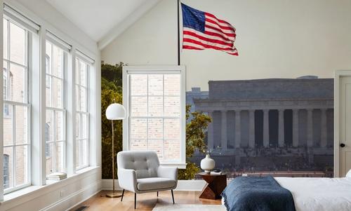 Patriotic Lincoln Memorial