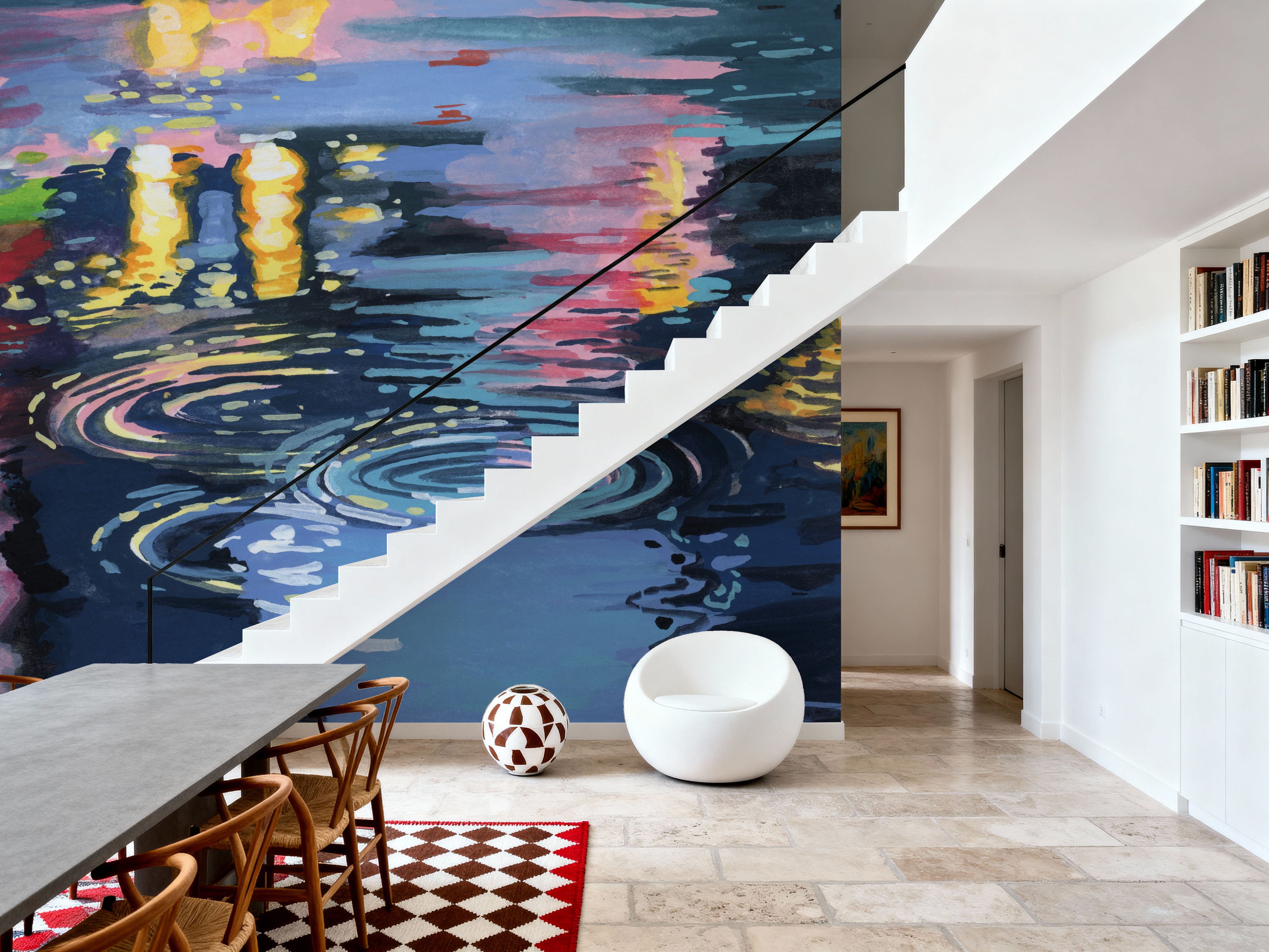 Rain Drops On City Road