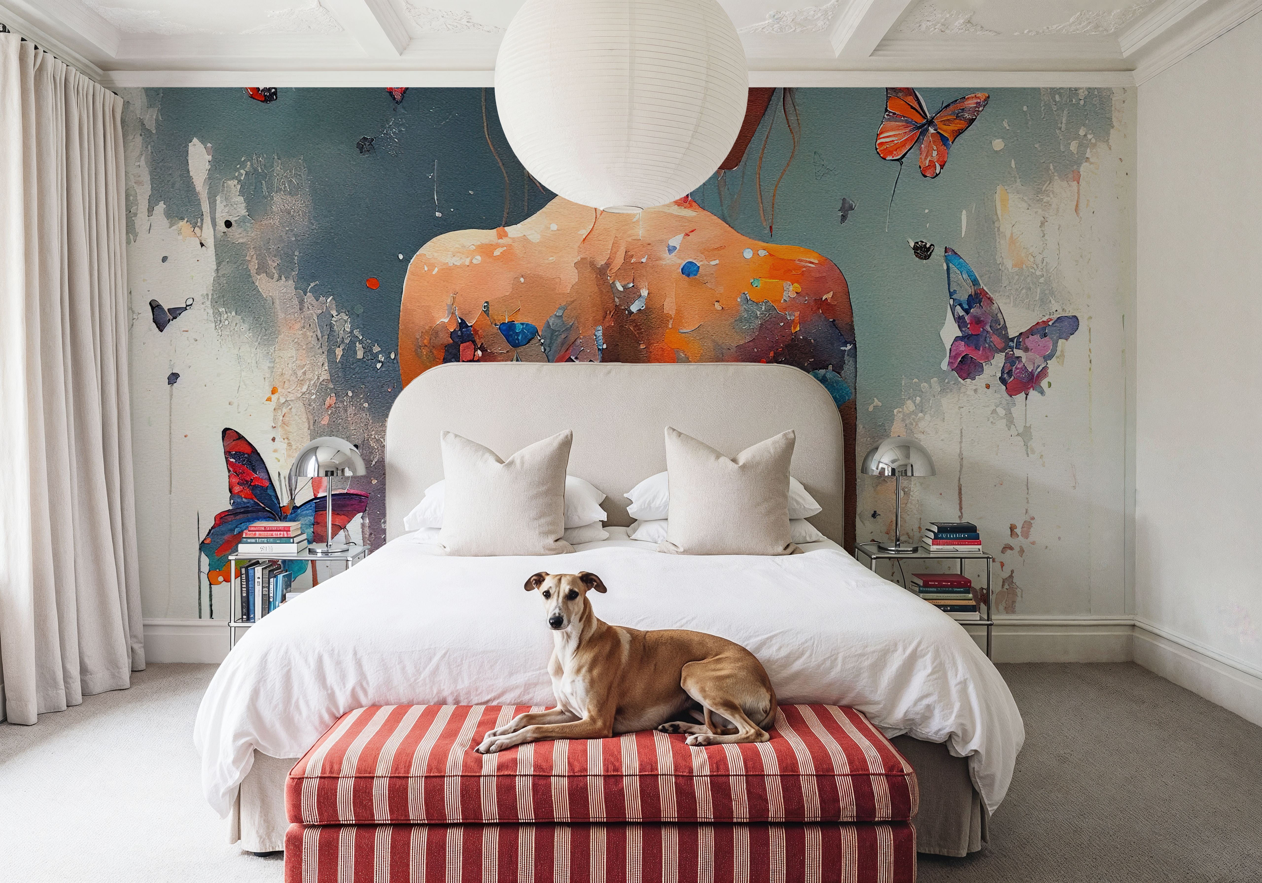 Powerful Butterflies Blue, Wallpaper