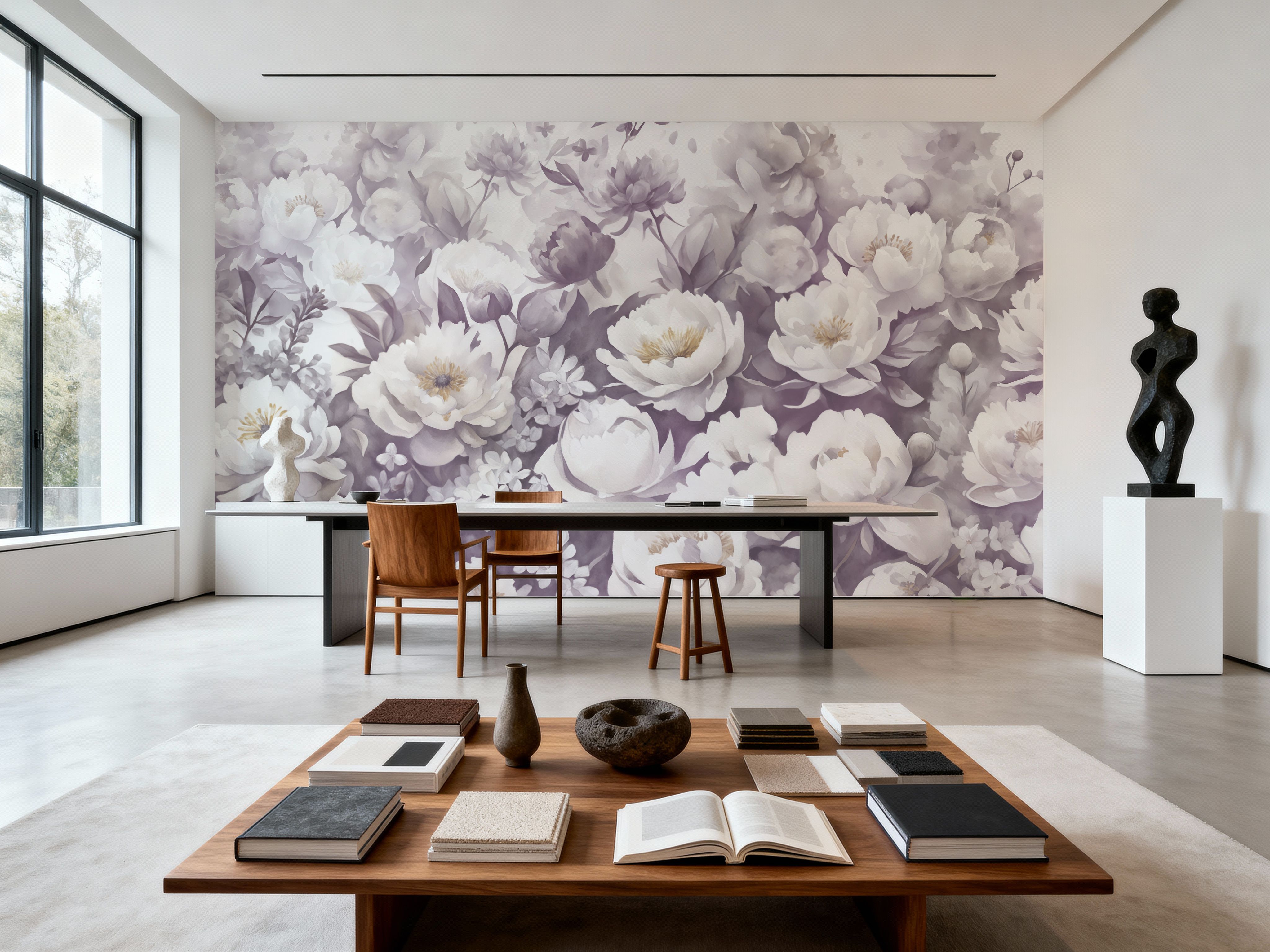 Watercolor Peonies WInter