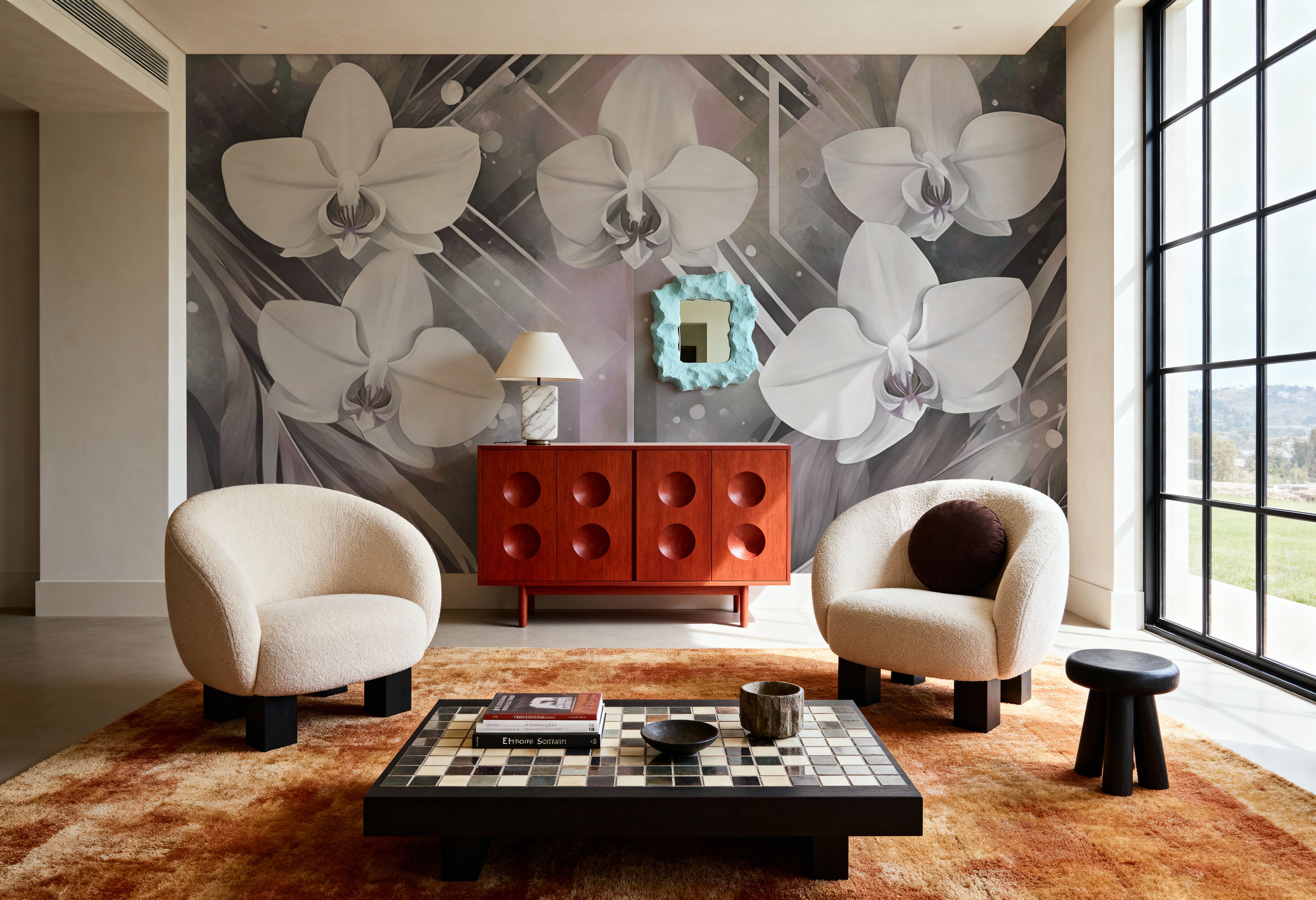 Geometry and Orchids Pink