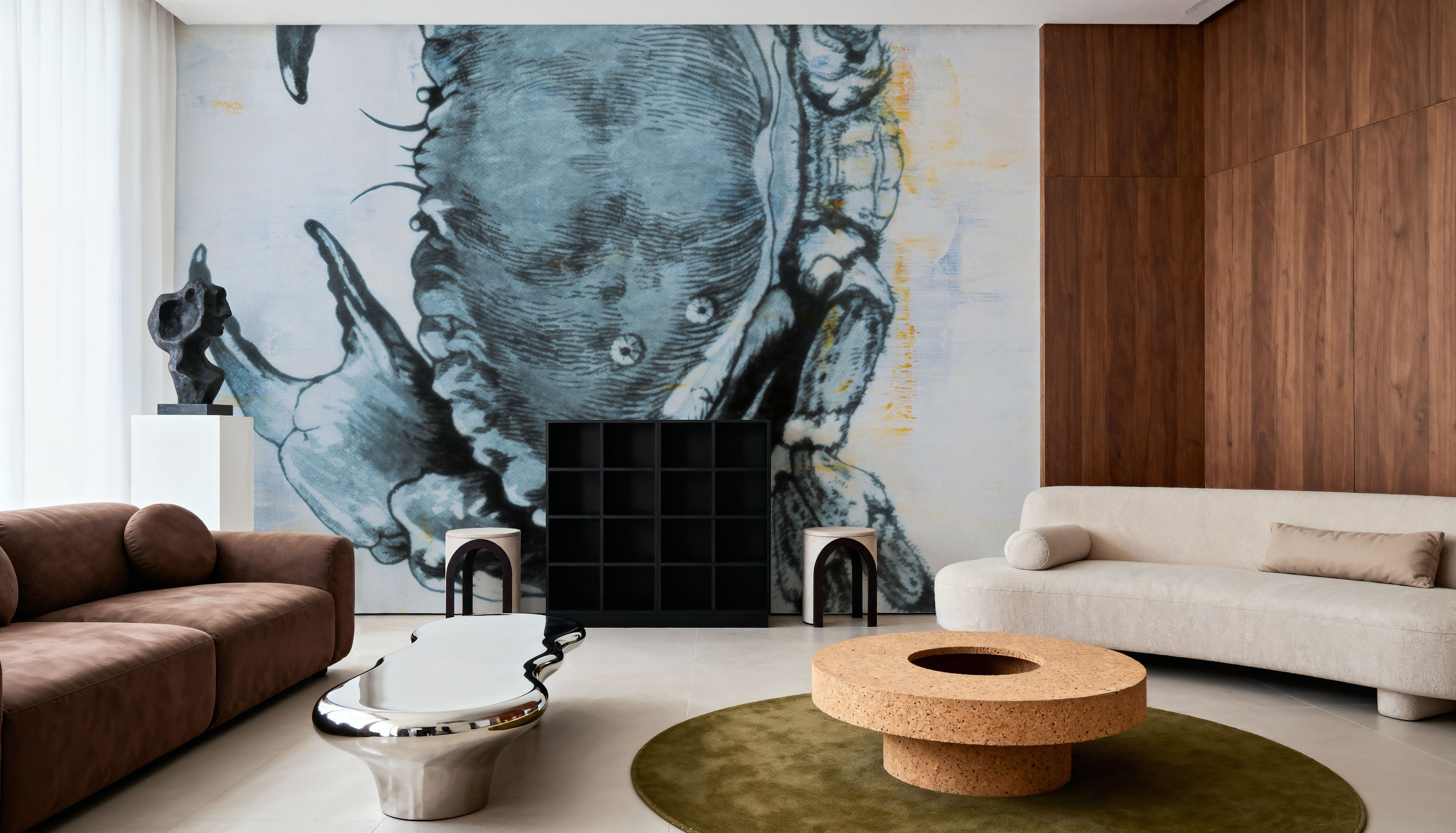 Blue Crab, Papel pintado