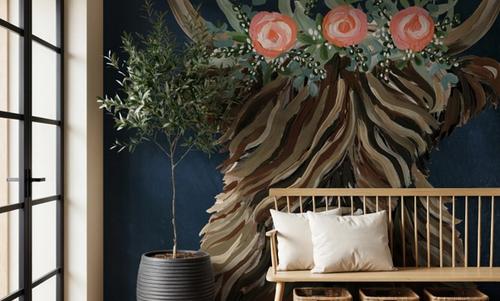 Longhorn with Rose Crown Dark