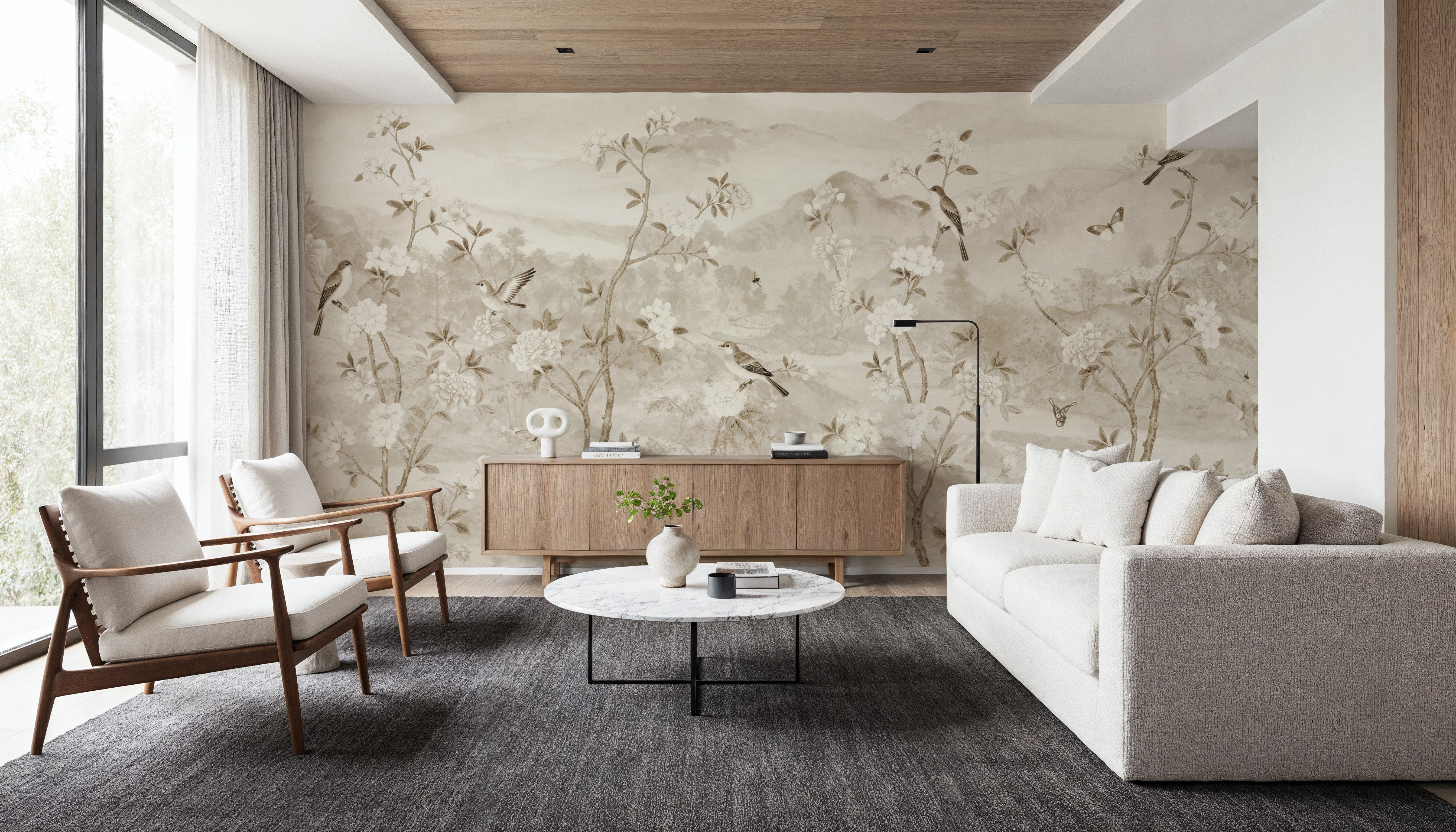 Peony Tree Landscape, Sand