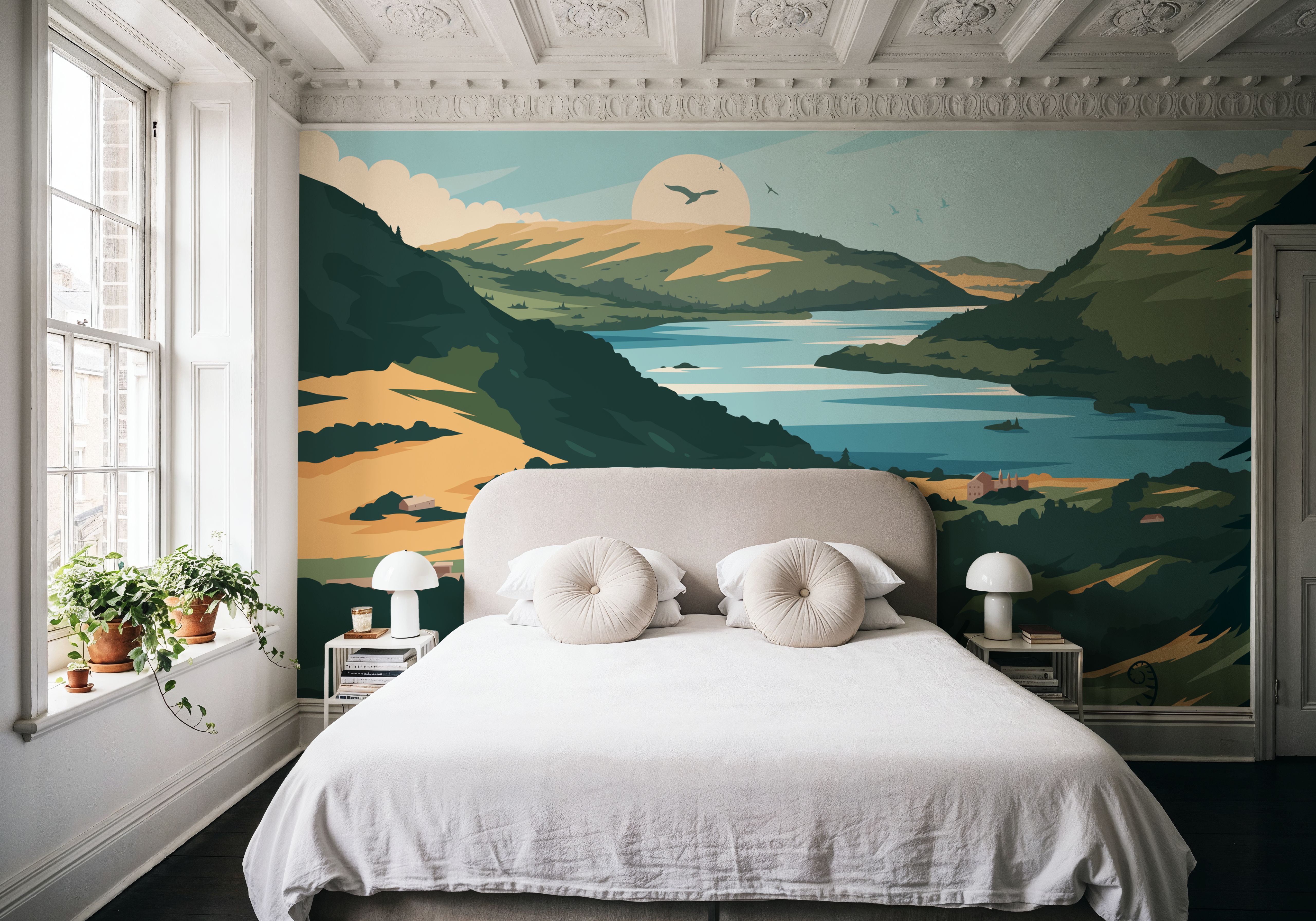 Travel Lake Windermere, Papel pintado