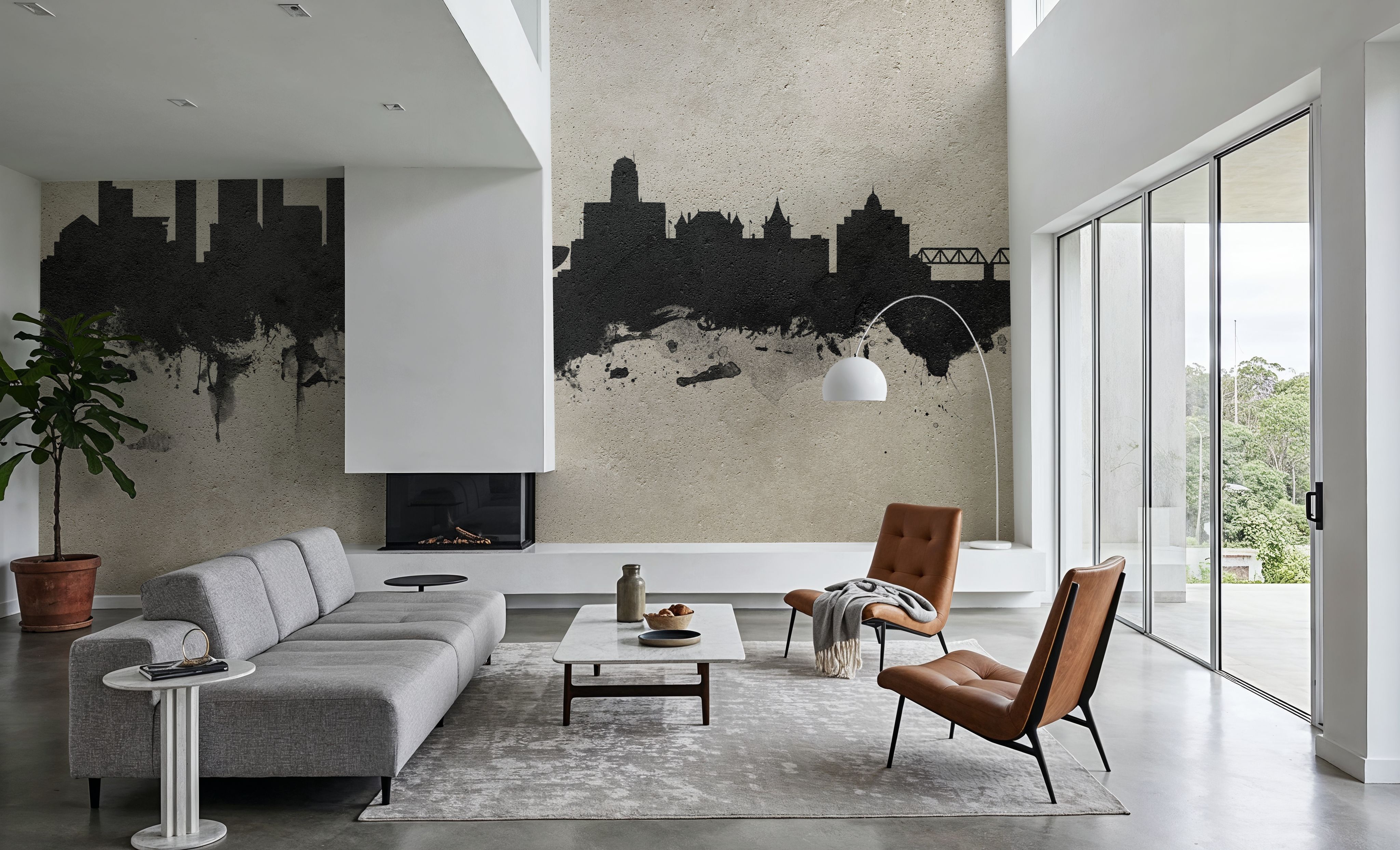 Albany New York Skyline Concrete