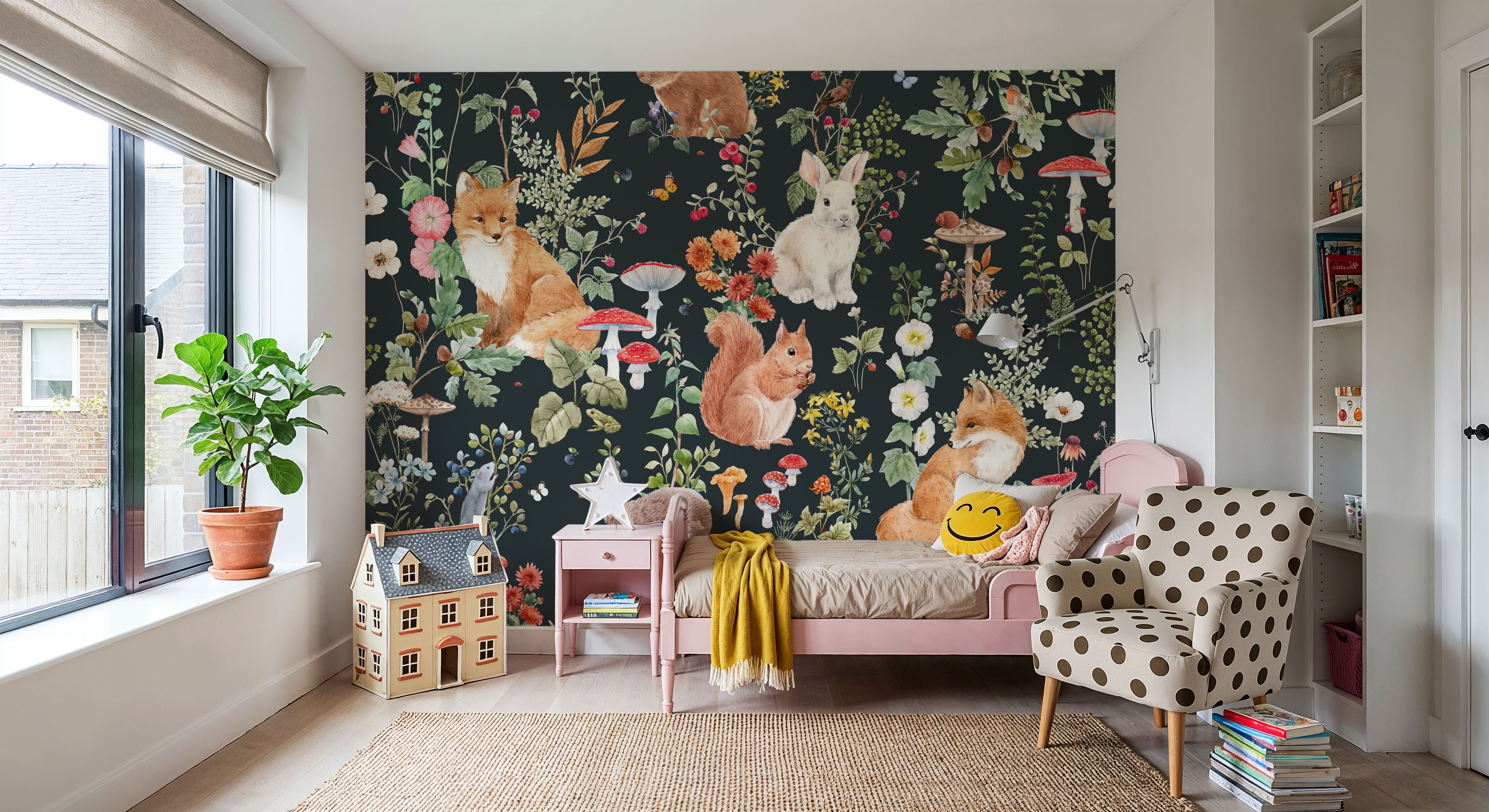 Baby Animals Nordic Fauna, Dark Blue