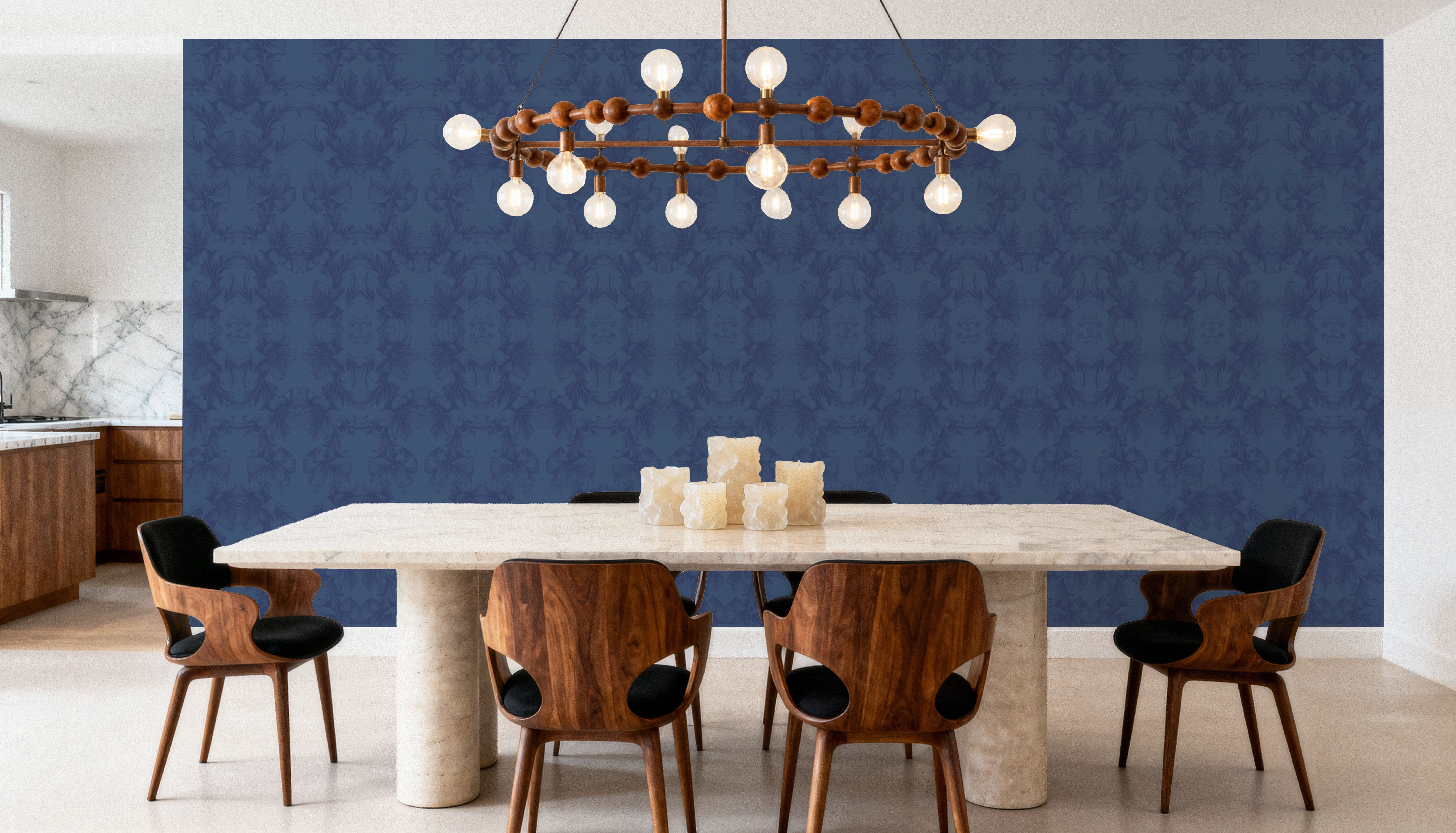 Flower Bridges Small Blue
