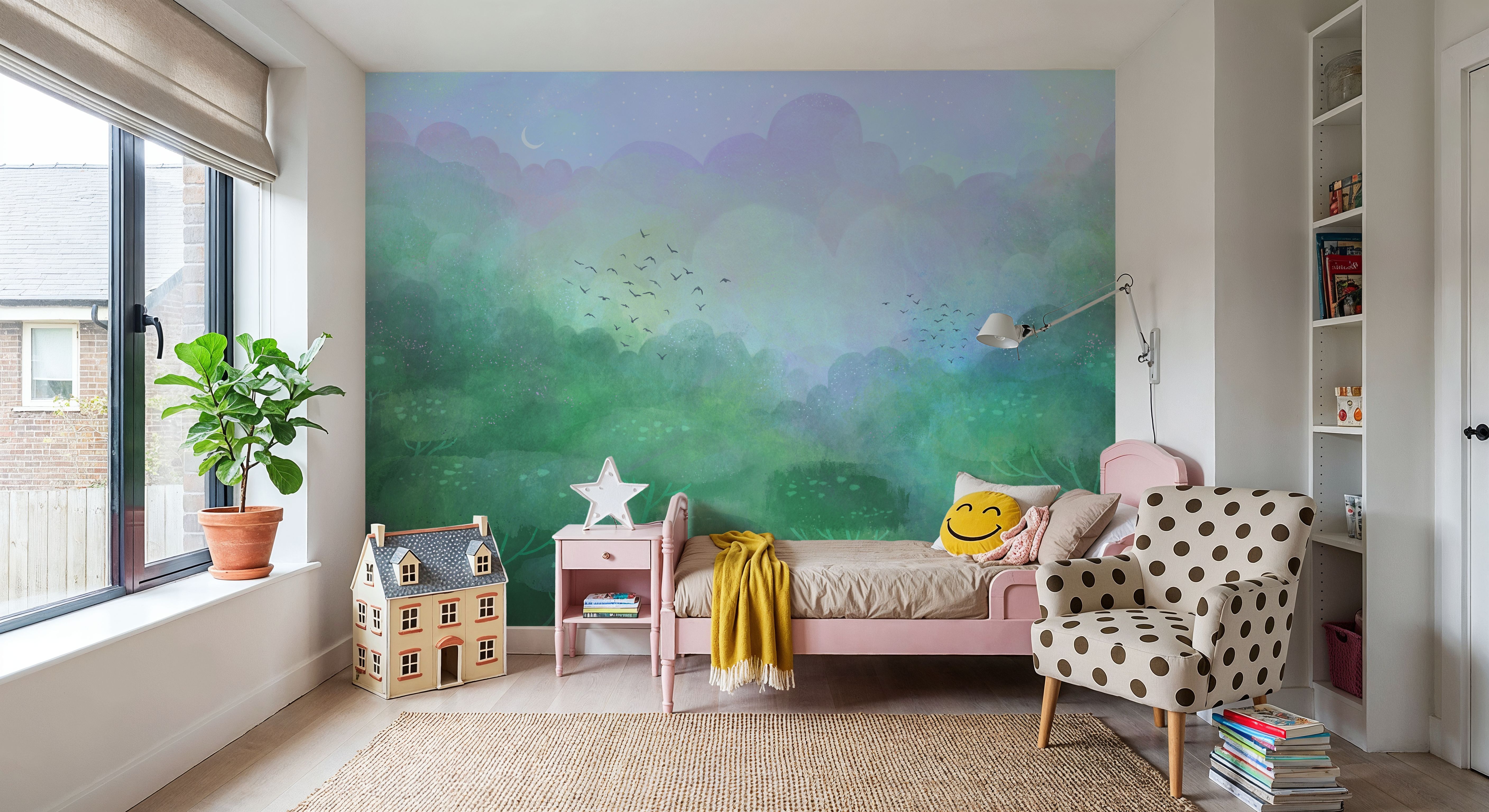 Dreamy Landscape, Powder Blue