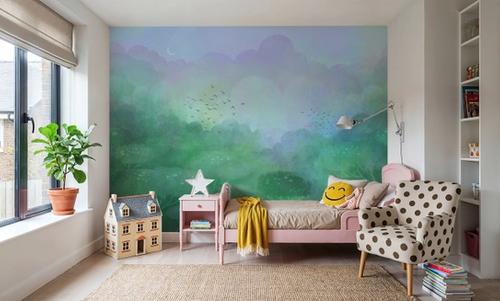 Dreamy Landscape, Powder Blue
