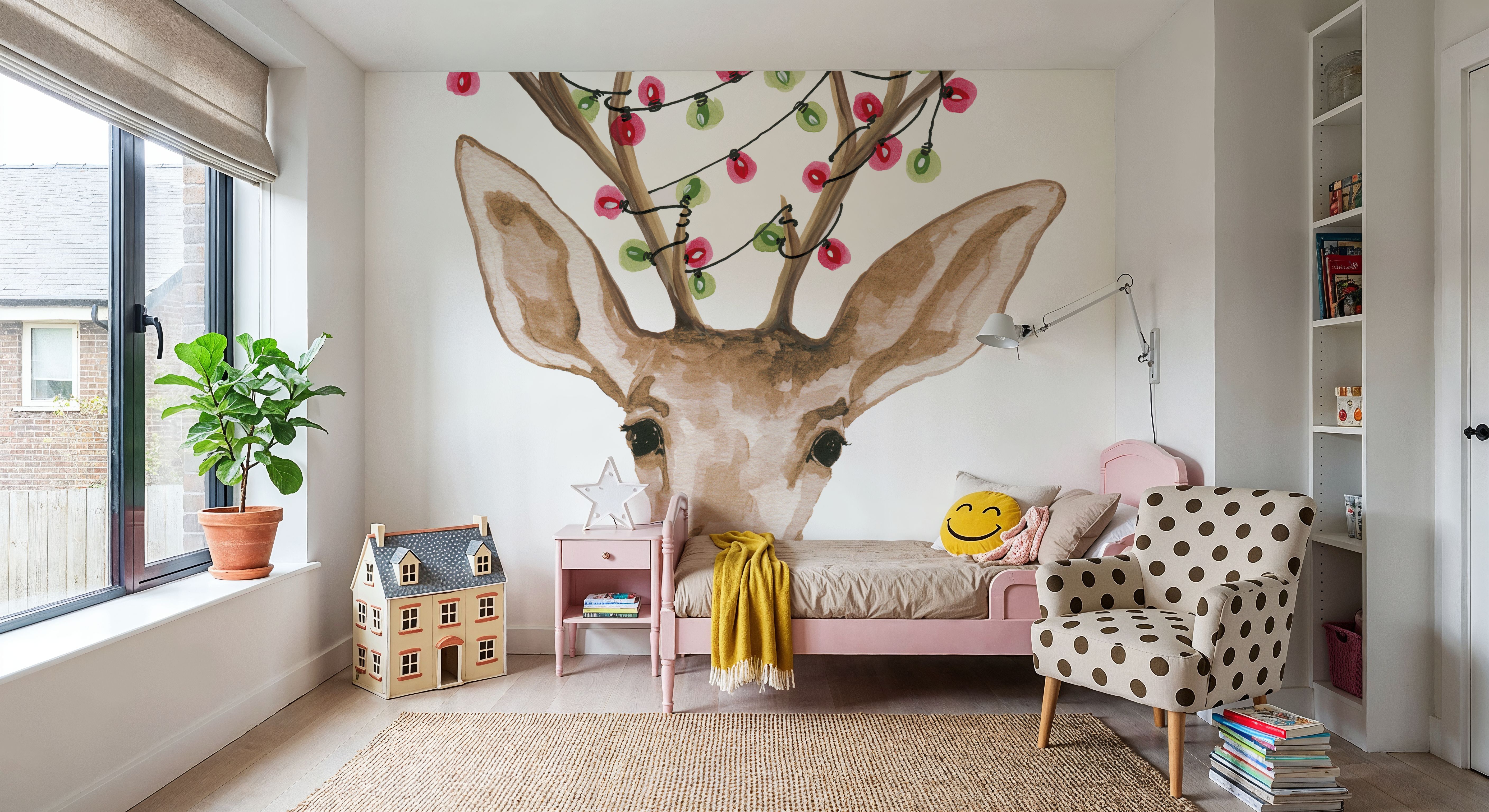 Light Tangled Reindeer, Wallpaper