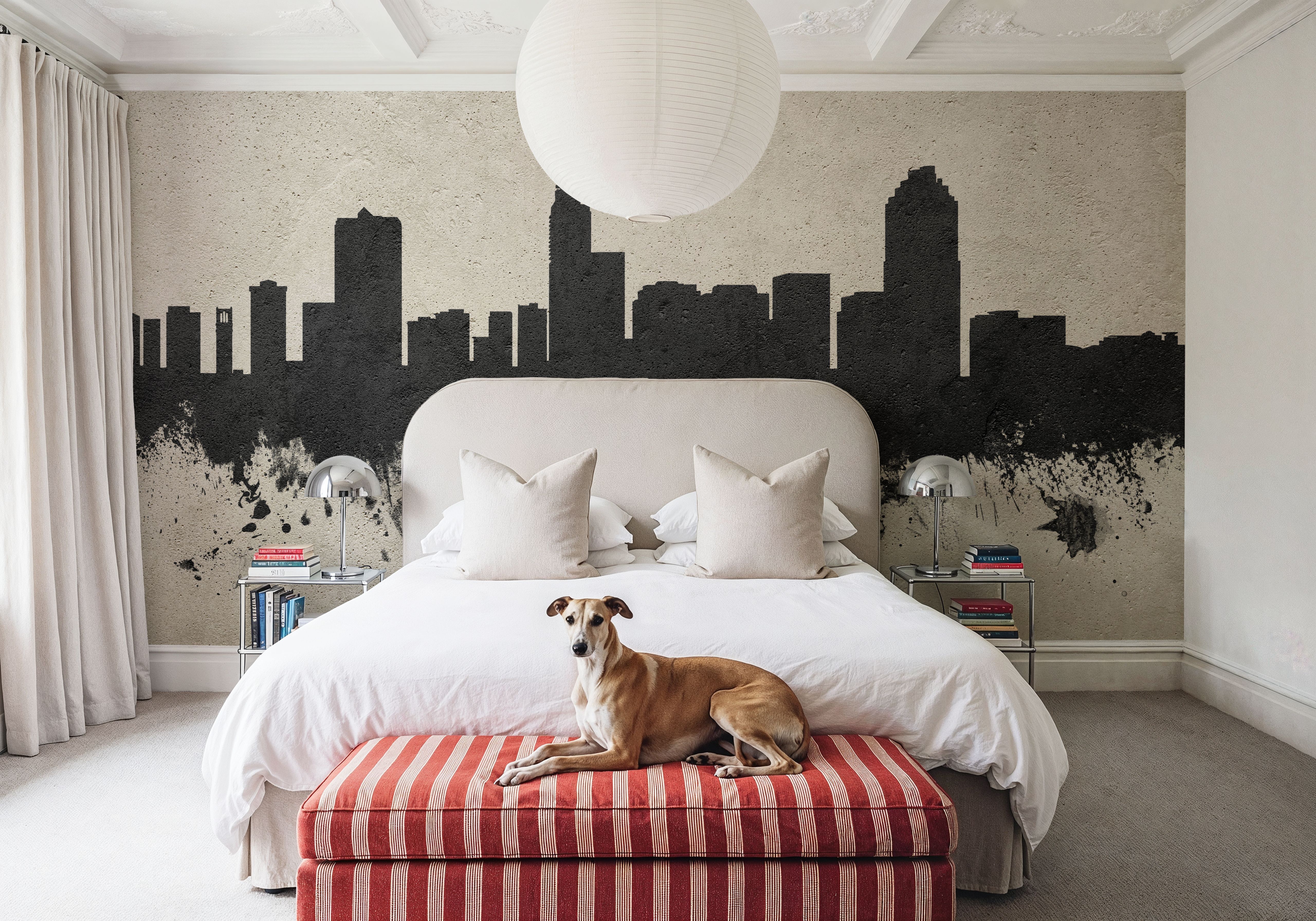 Raleigh North Carolina Skyline Concrete, Wallpaper