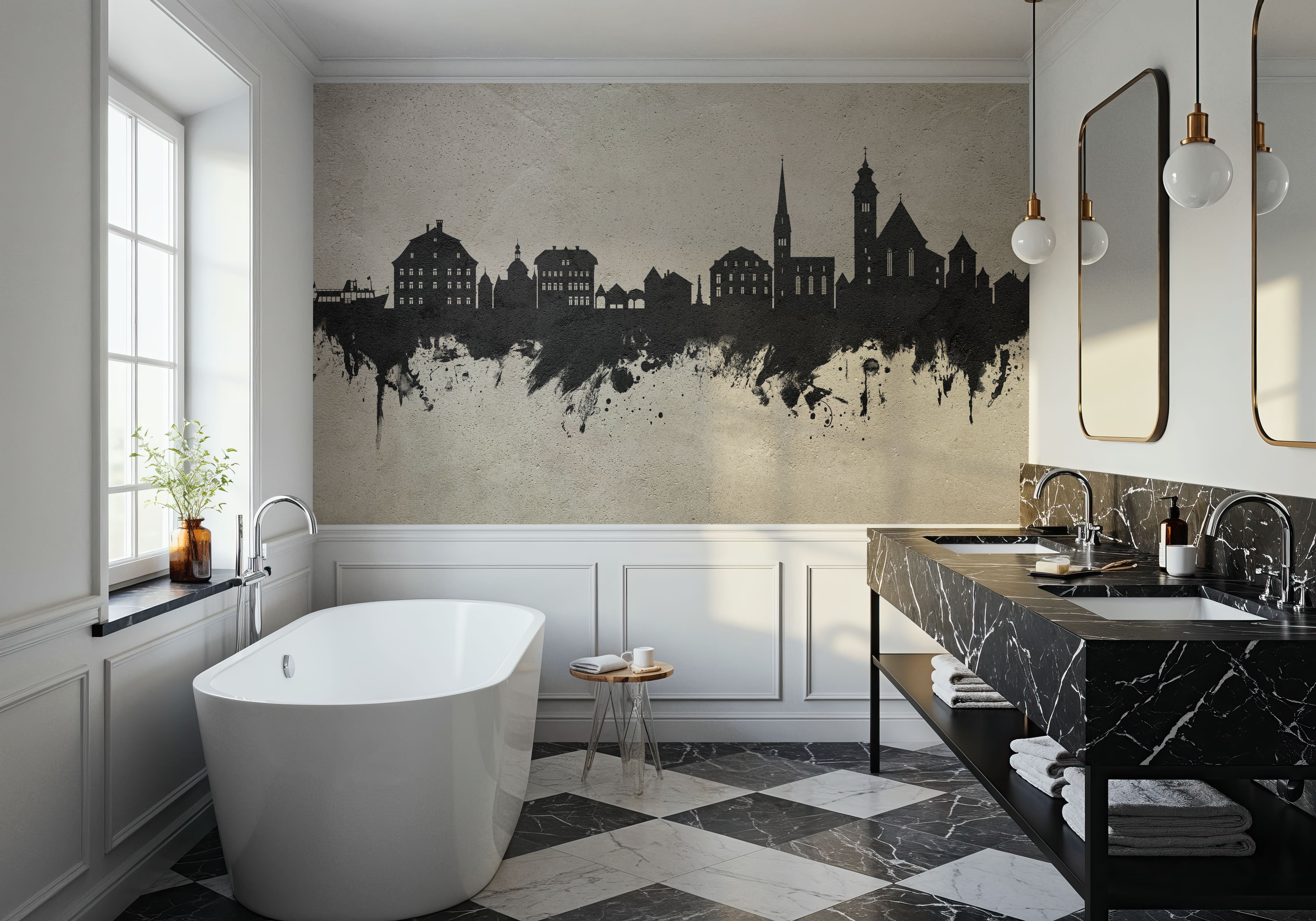 Hallstatt Austria Skyline Concrete