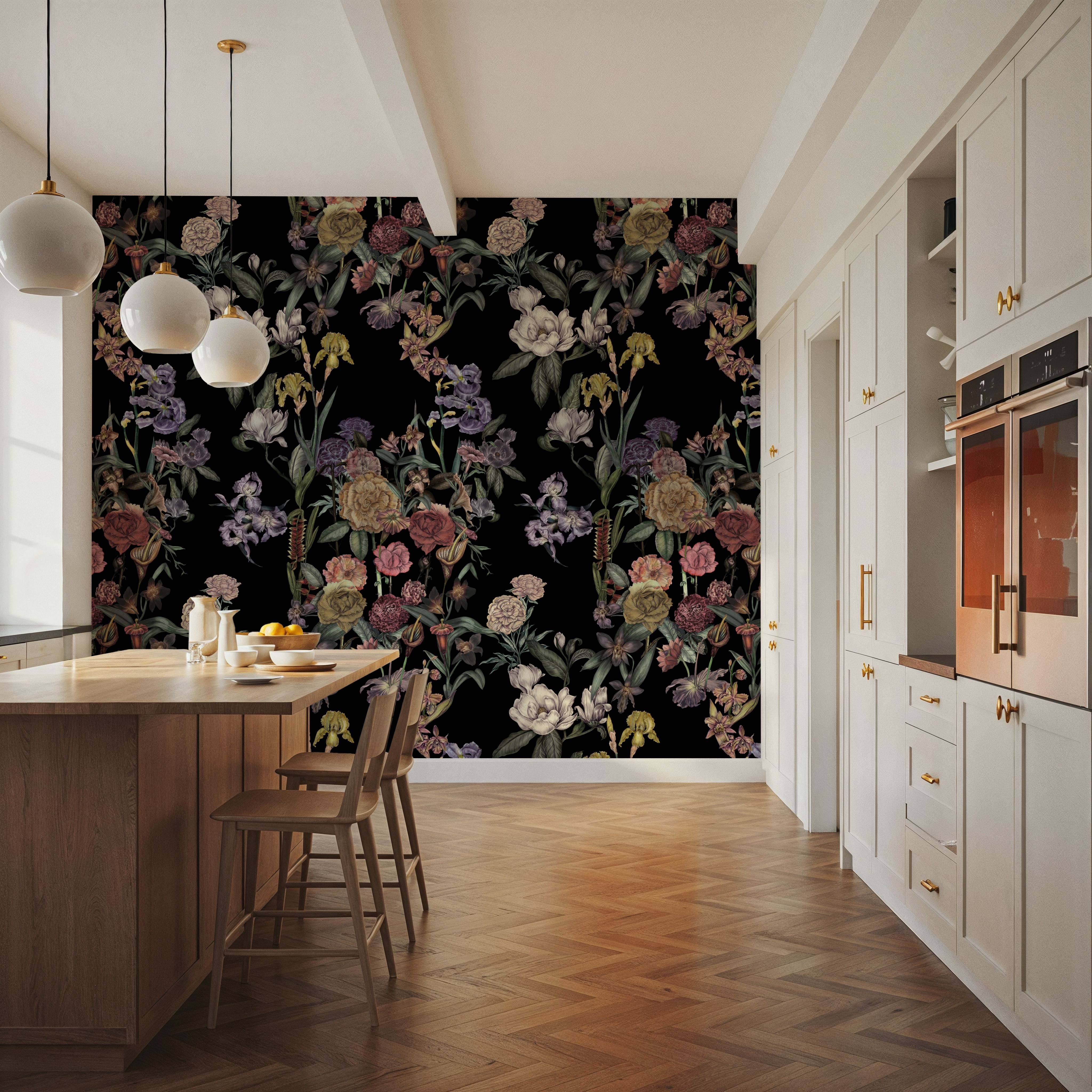Floral Gaze, Black