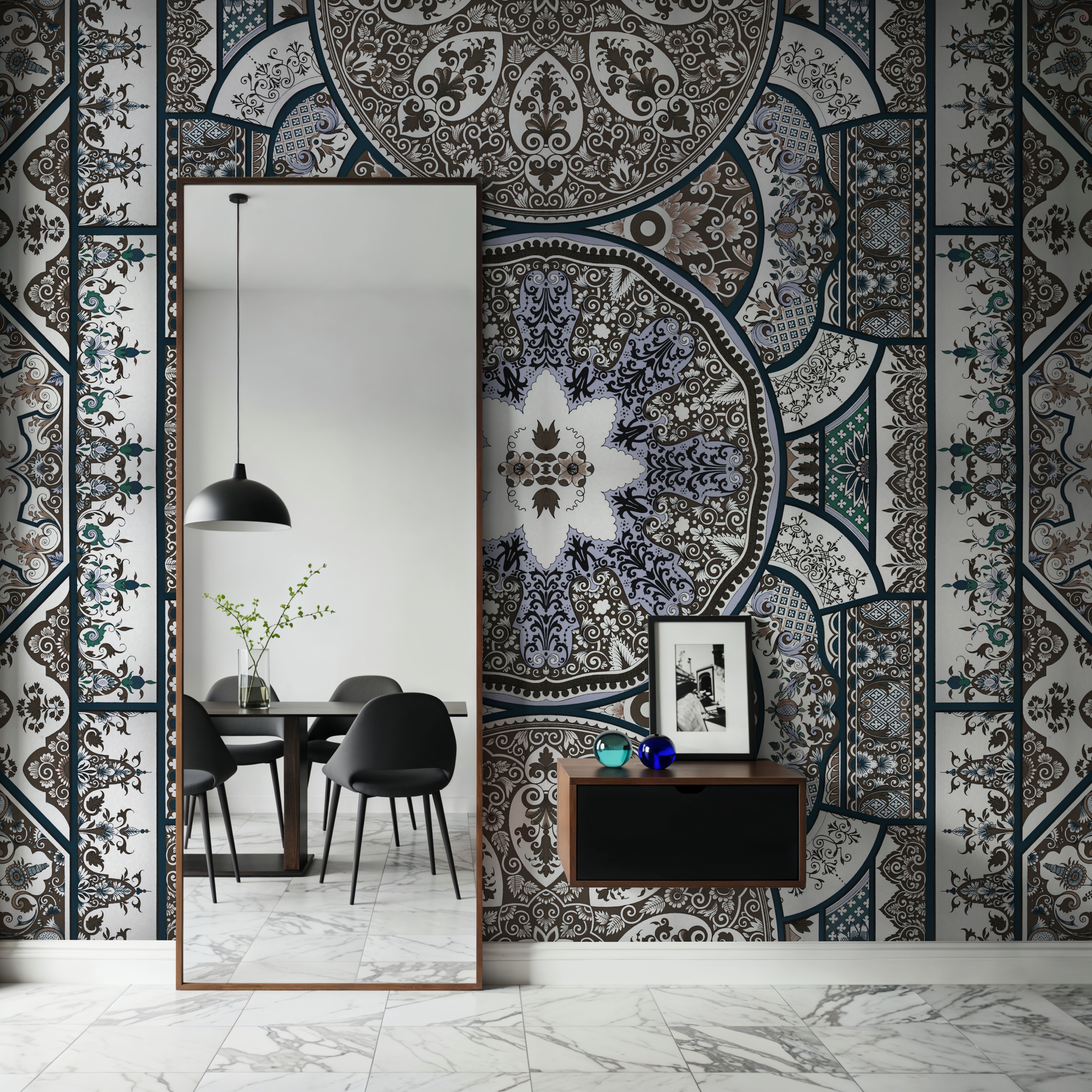 Eastern Tales, Brown & Lavender