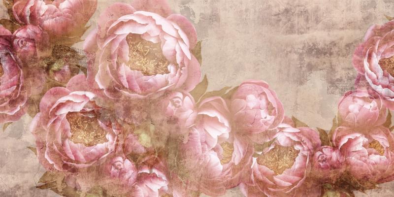 Peonies of Love wallpaper mural 100% PVC-free and non-toxic