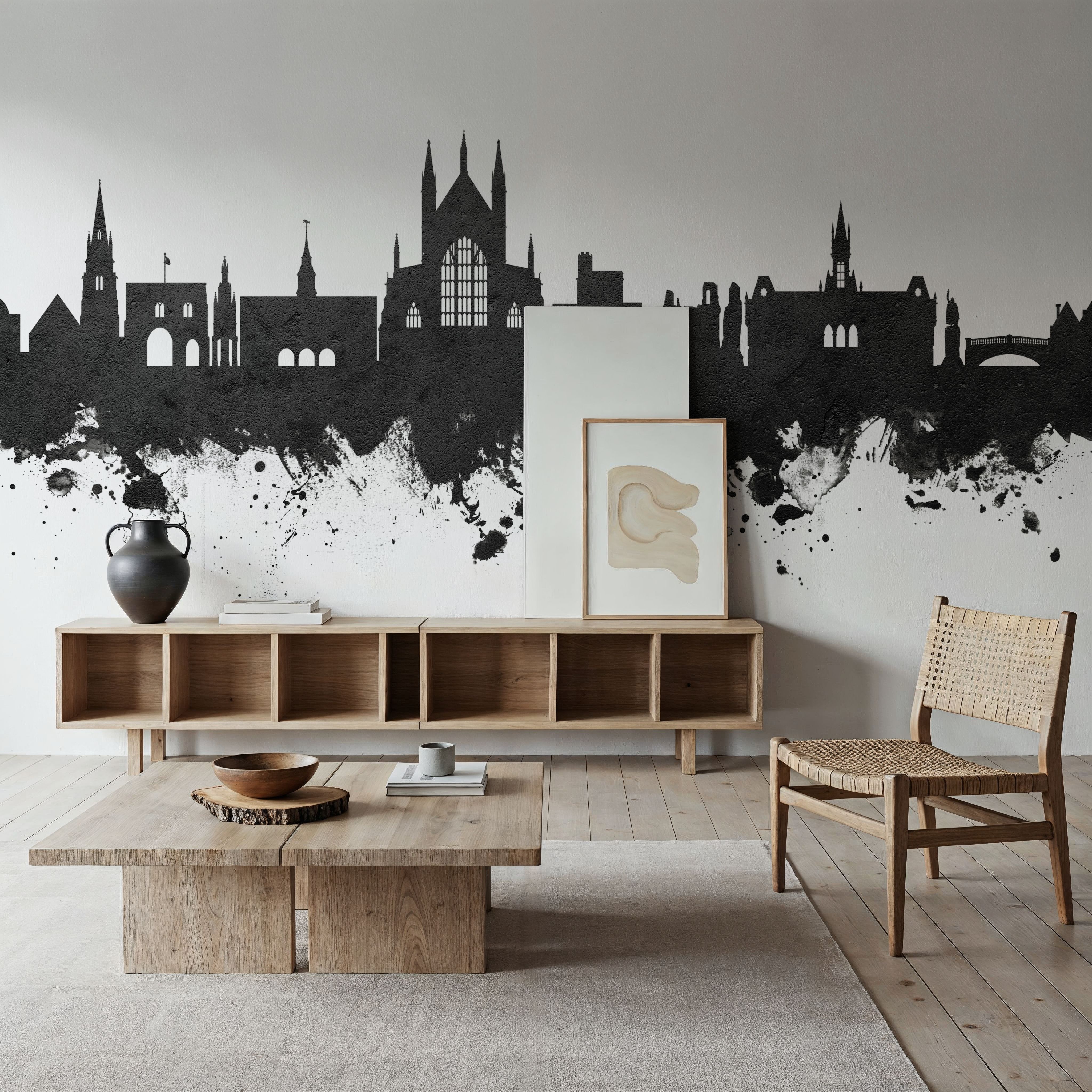 Winchester England Skyline Black & White