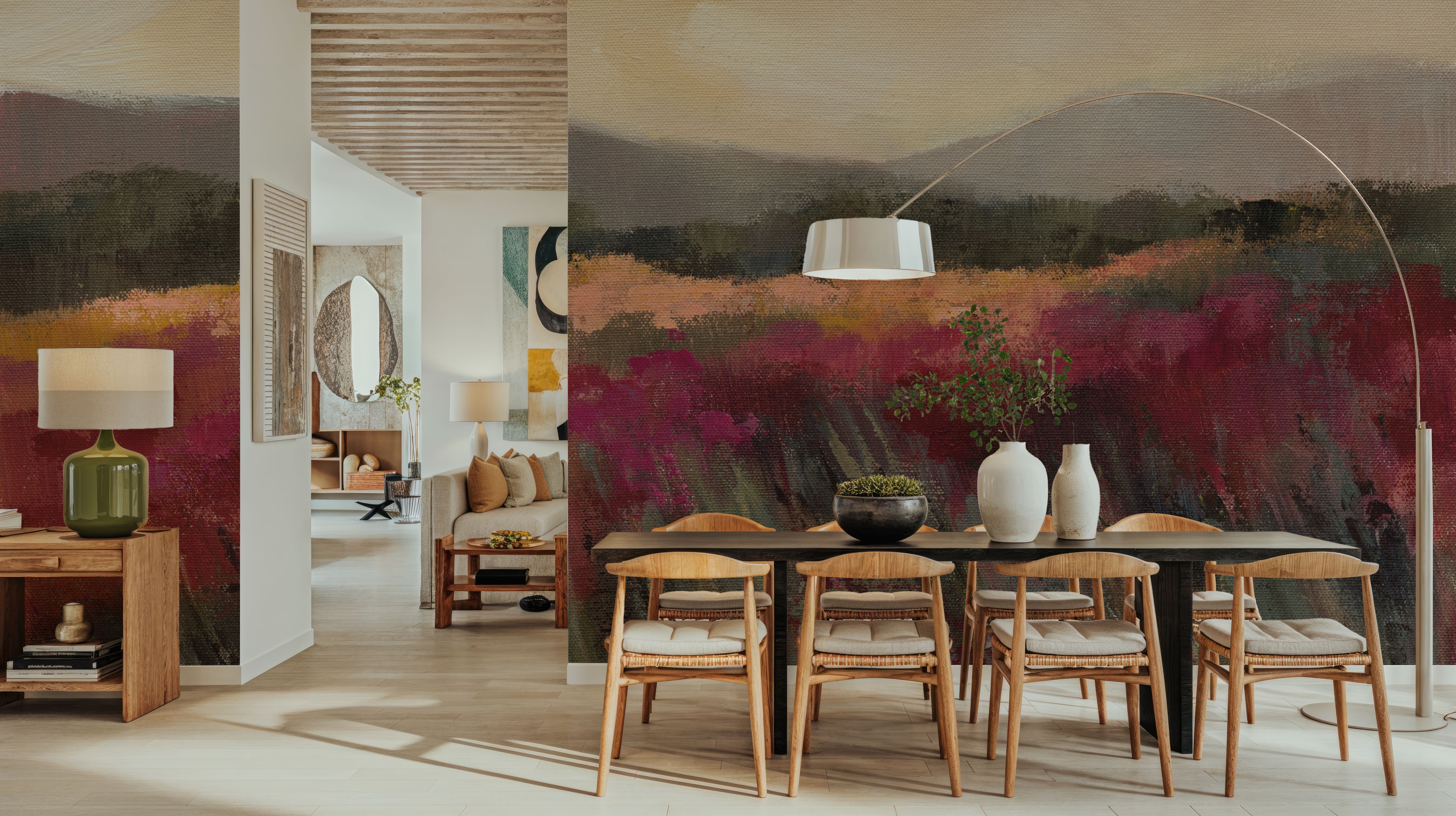 Coral and Magenta Meadow