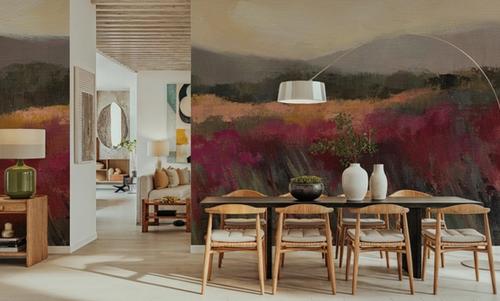 Coral and Magenta Meadow
