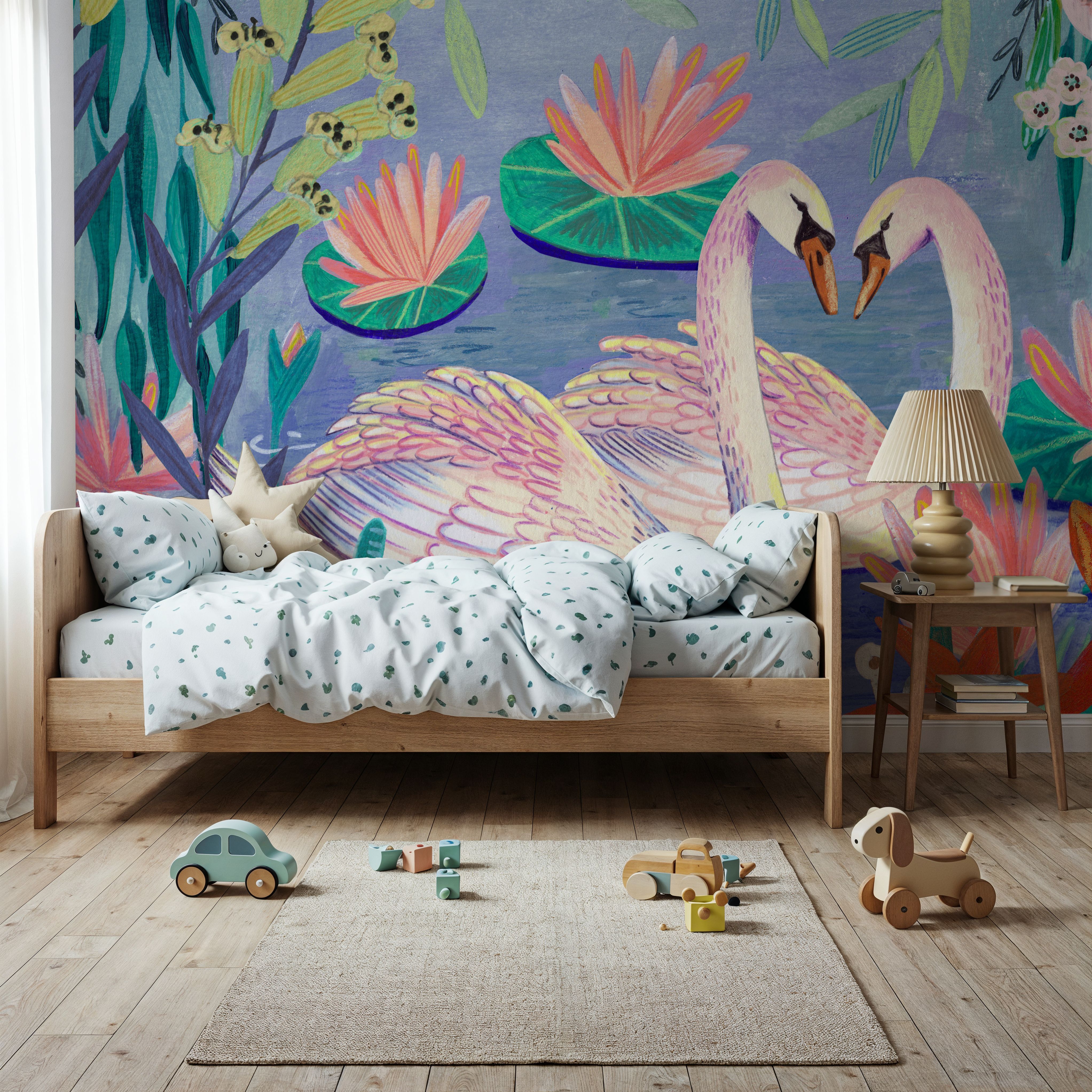 Swans Swimming in The Pound