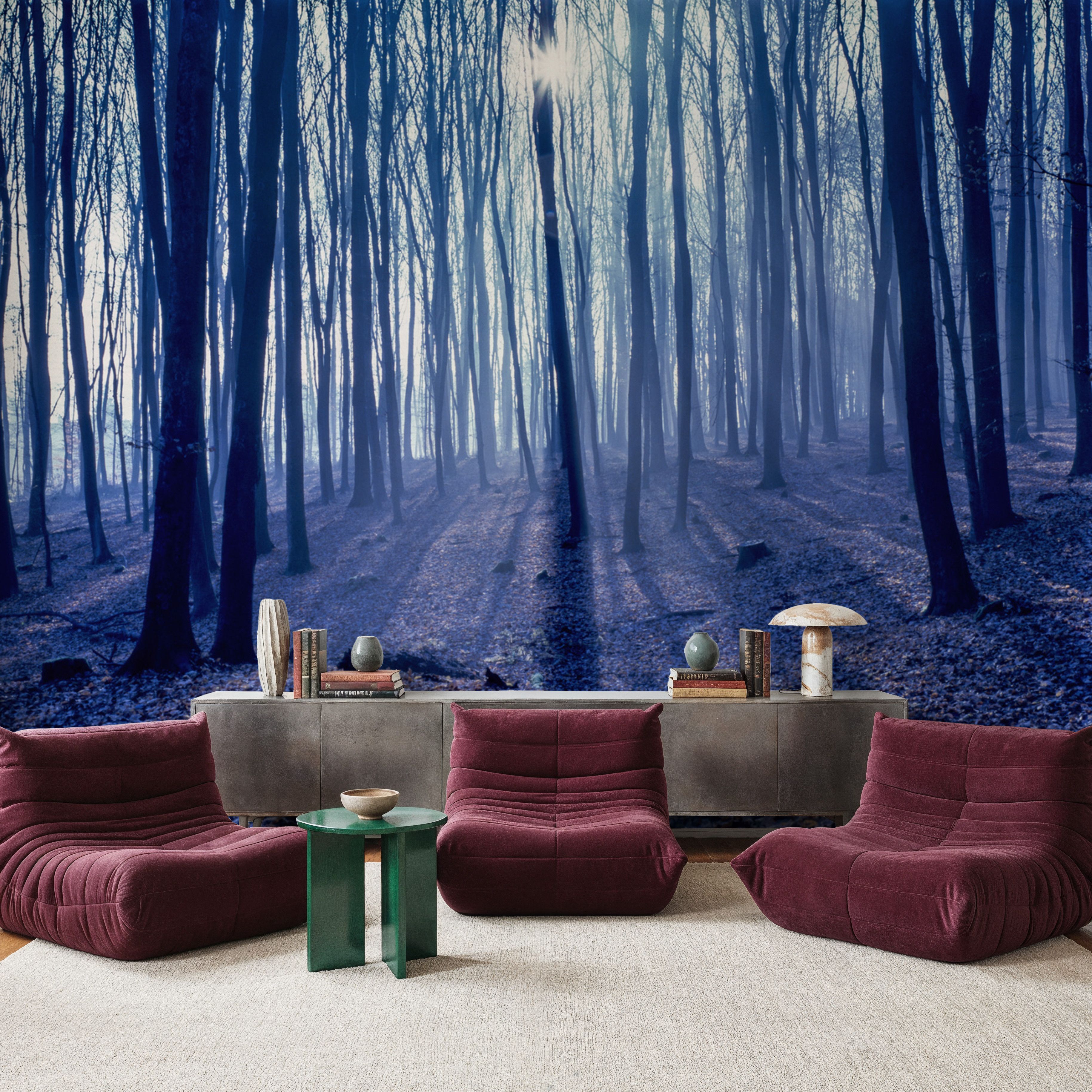 Misty Blue Forest