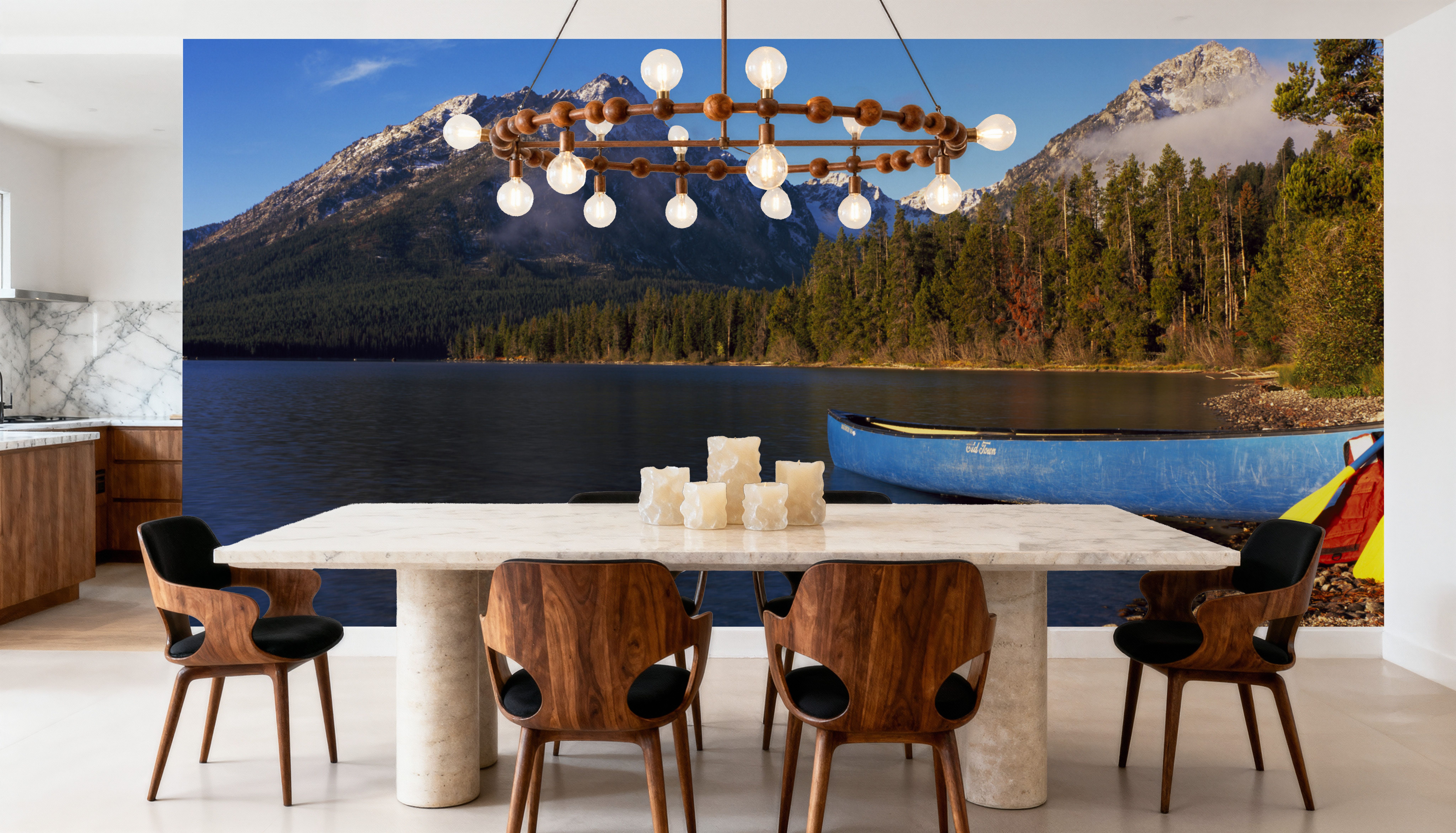 Mountain Lake Canoe