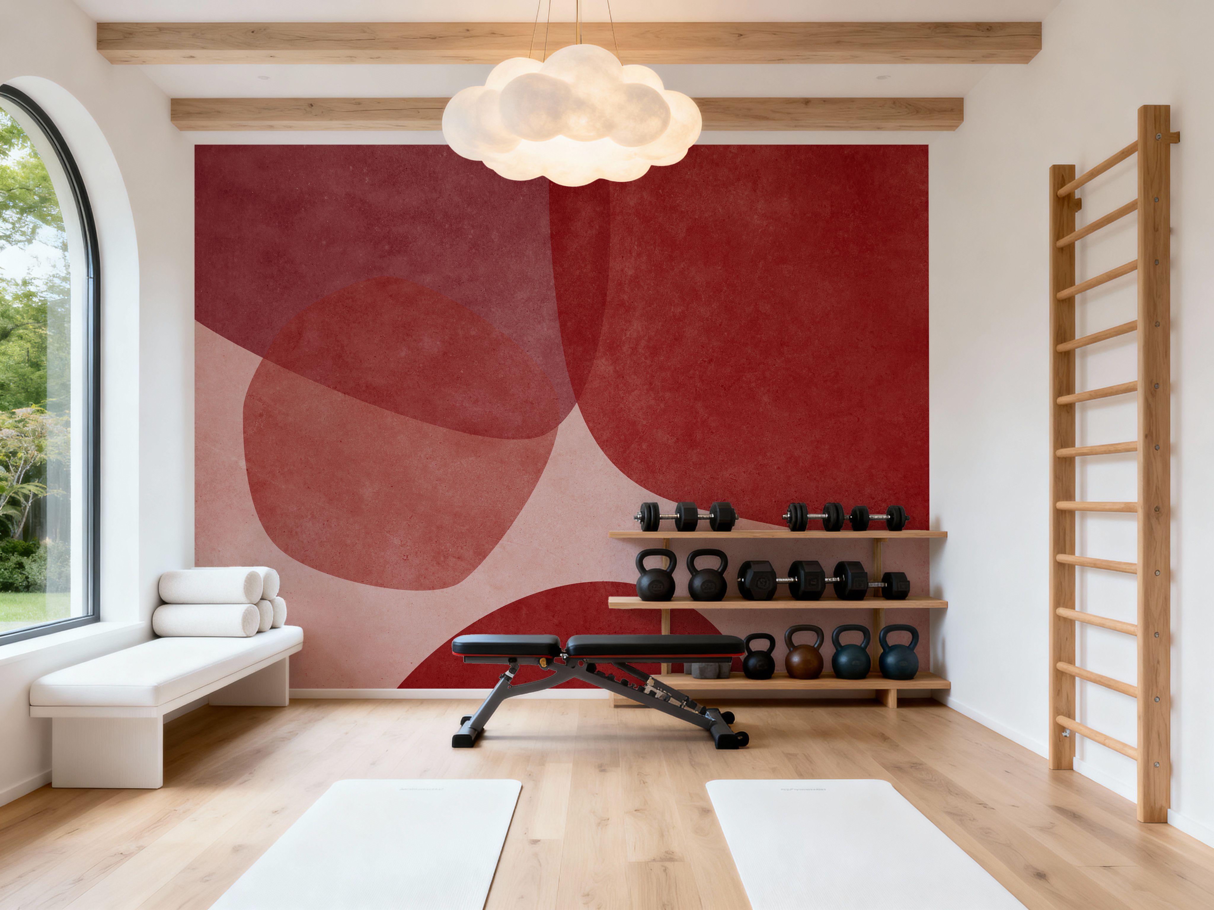 Embracing Shapes, Cherry Red