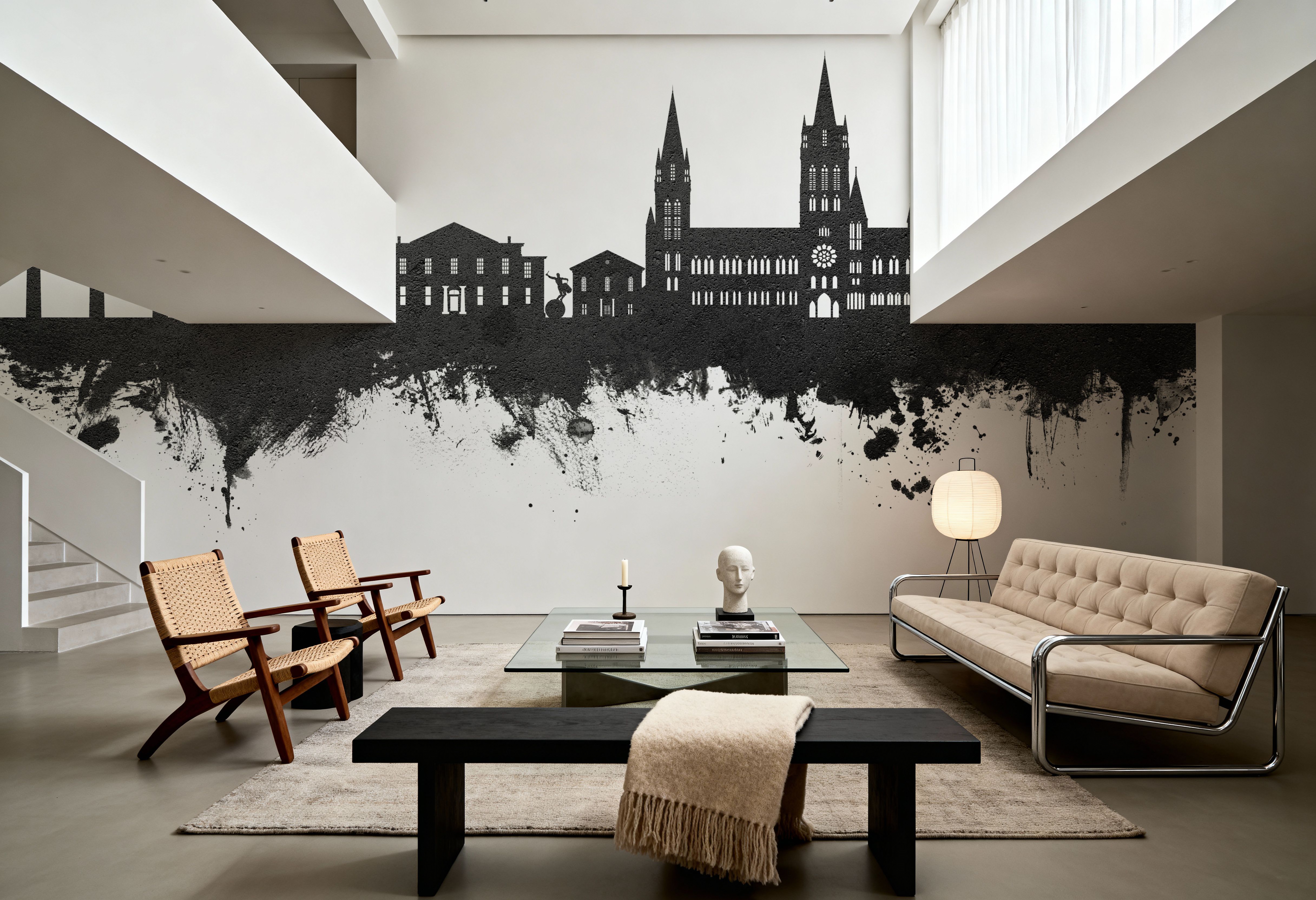 Truro England Skyline Black & White