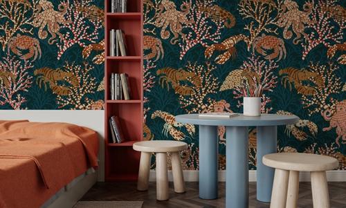Vibrant Coral Reef, Blue