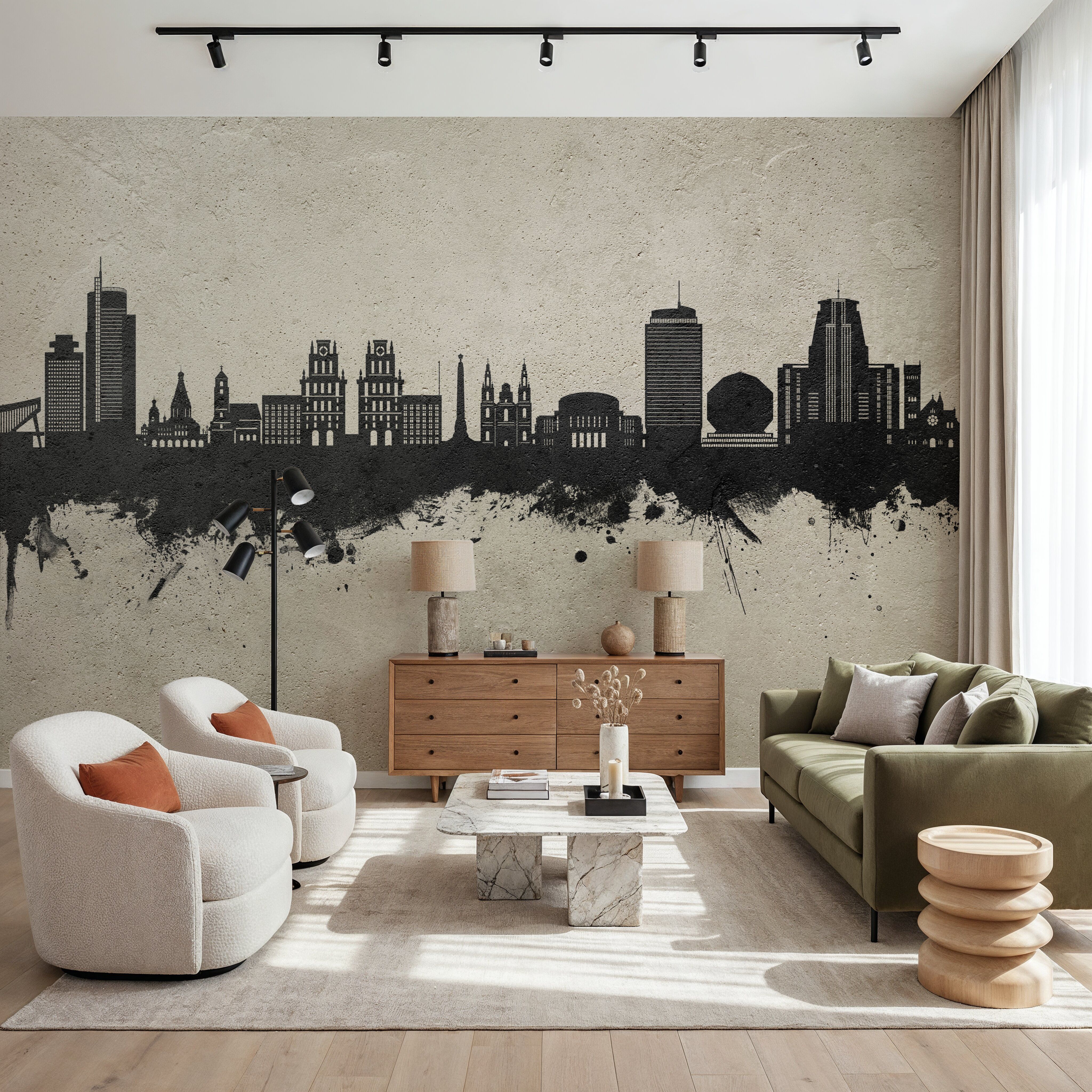 Minsk Belarus Skyline Concrete