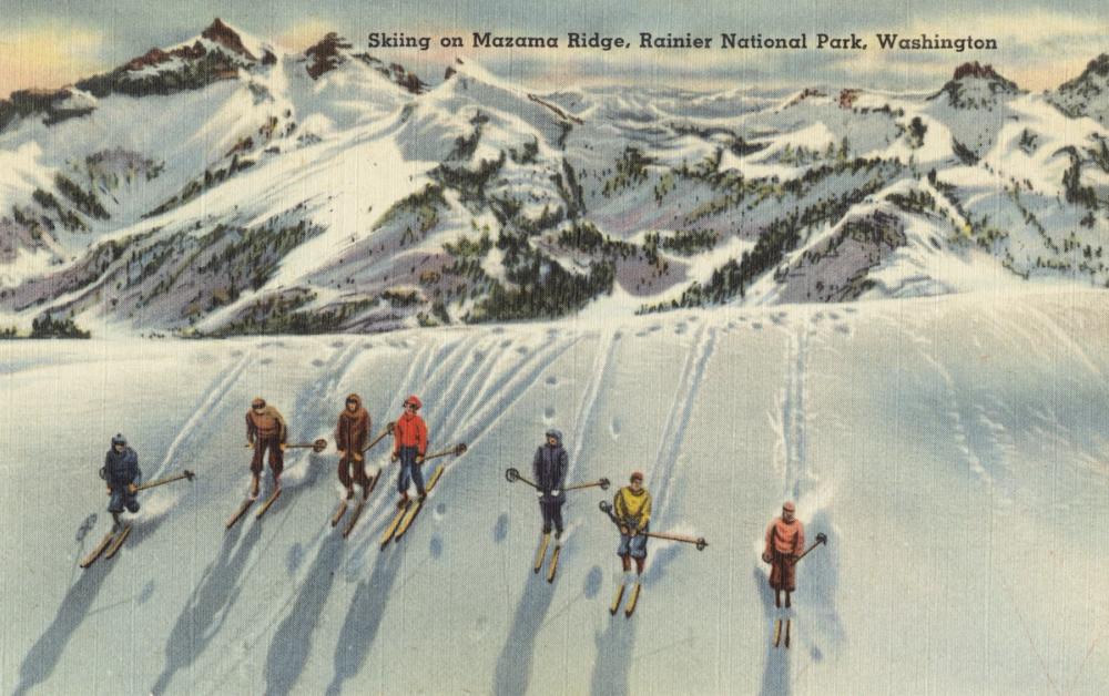 Greetings from Mazama Ridge - Screenprint Postcard