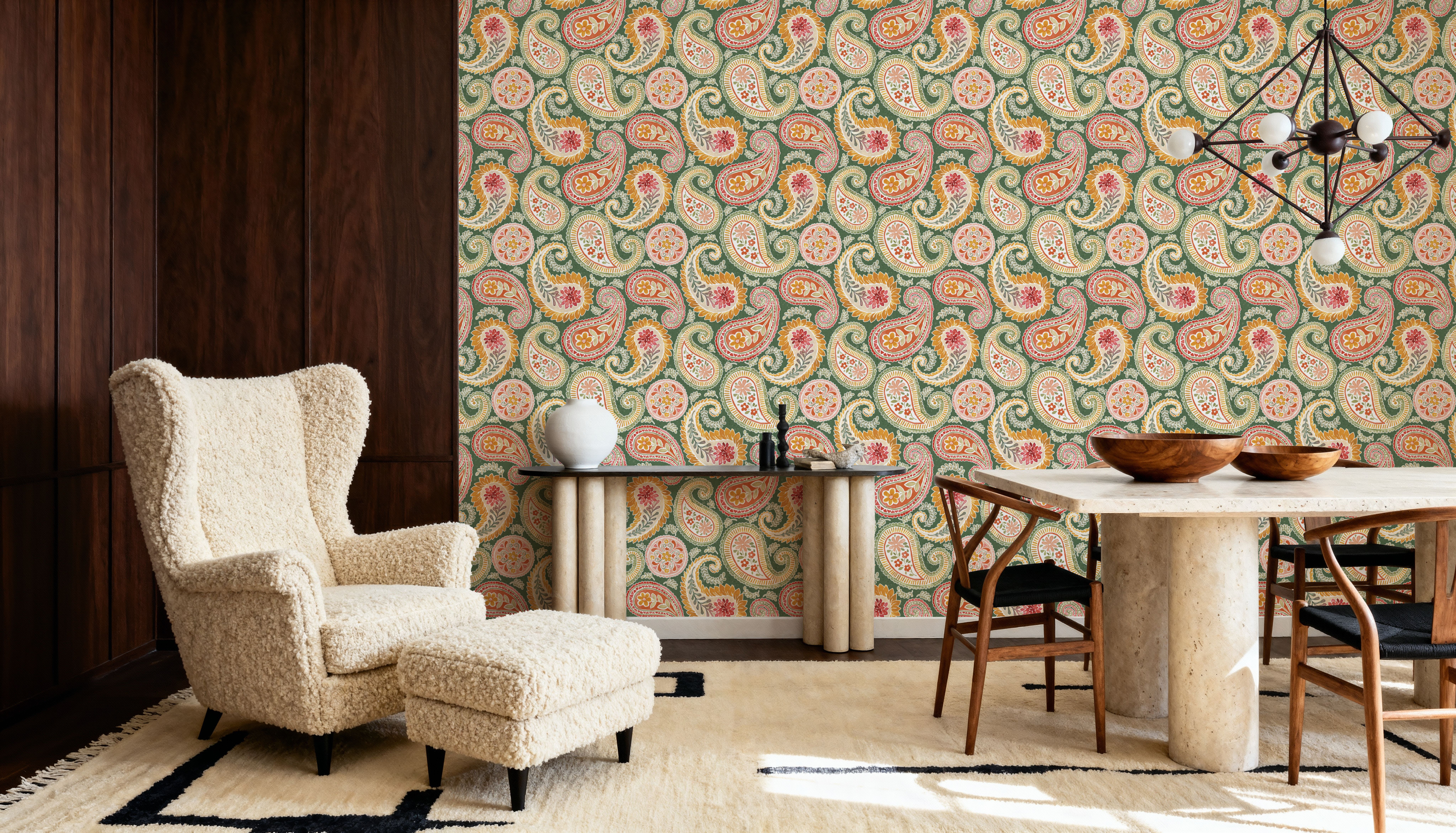 Harvest Paisley Green