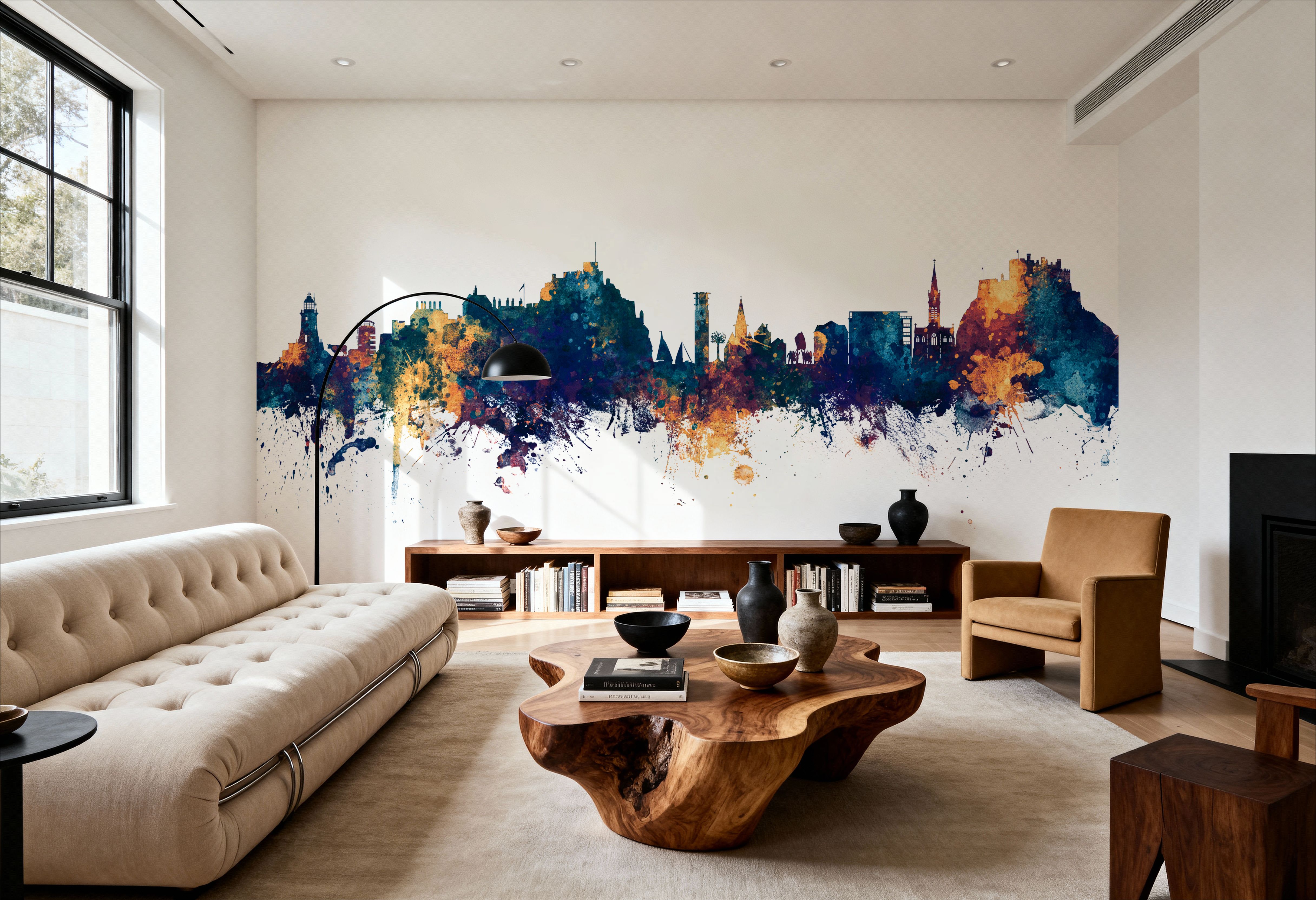 Jersey Channel Islands Skyline Blue & Bronze