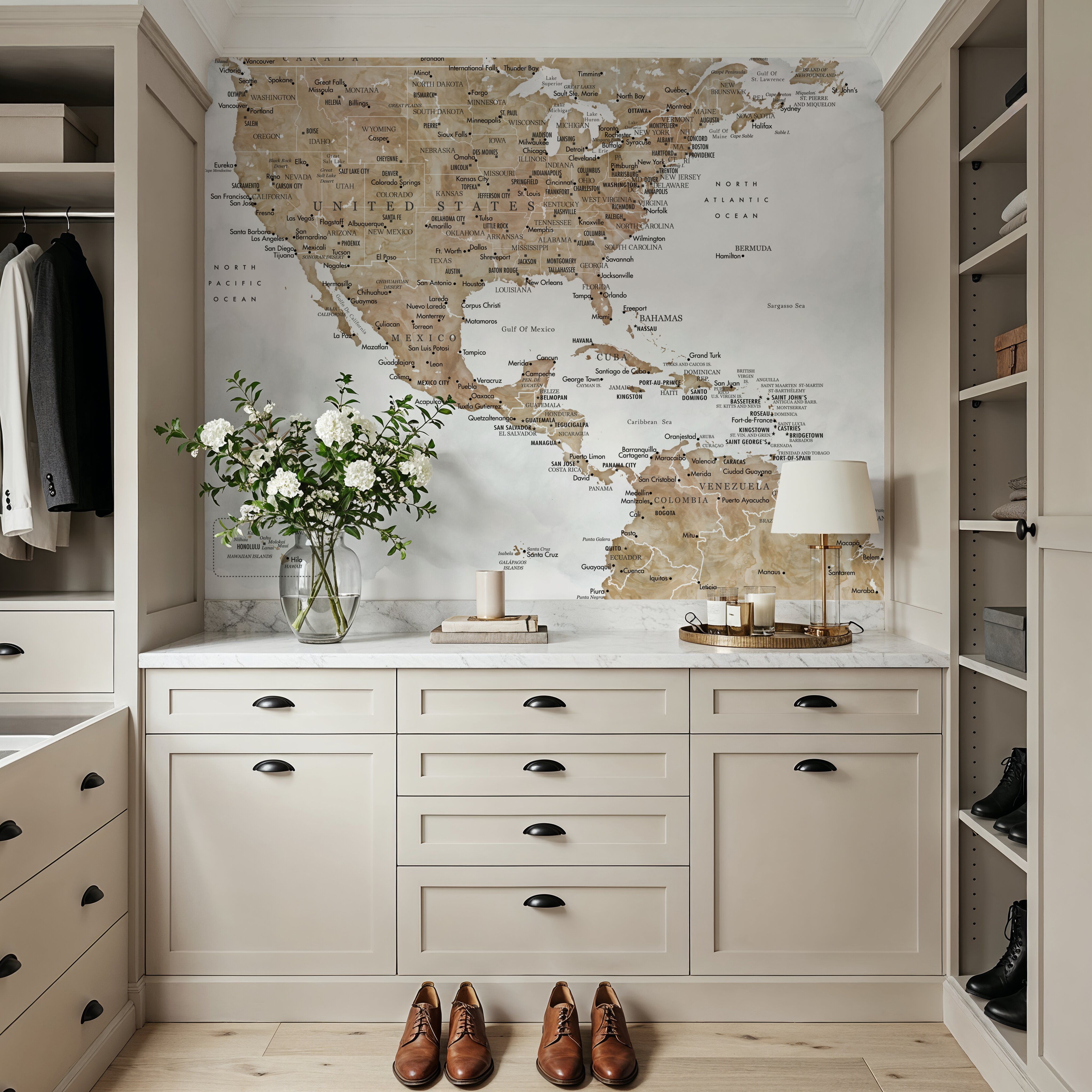 US Mexico Caribbean Map - Abey Wash