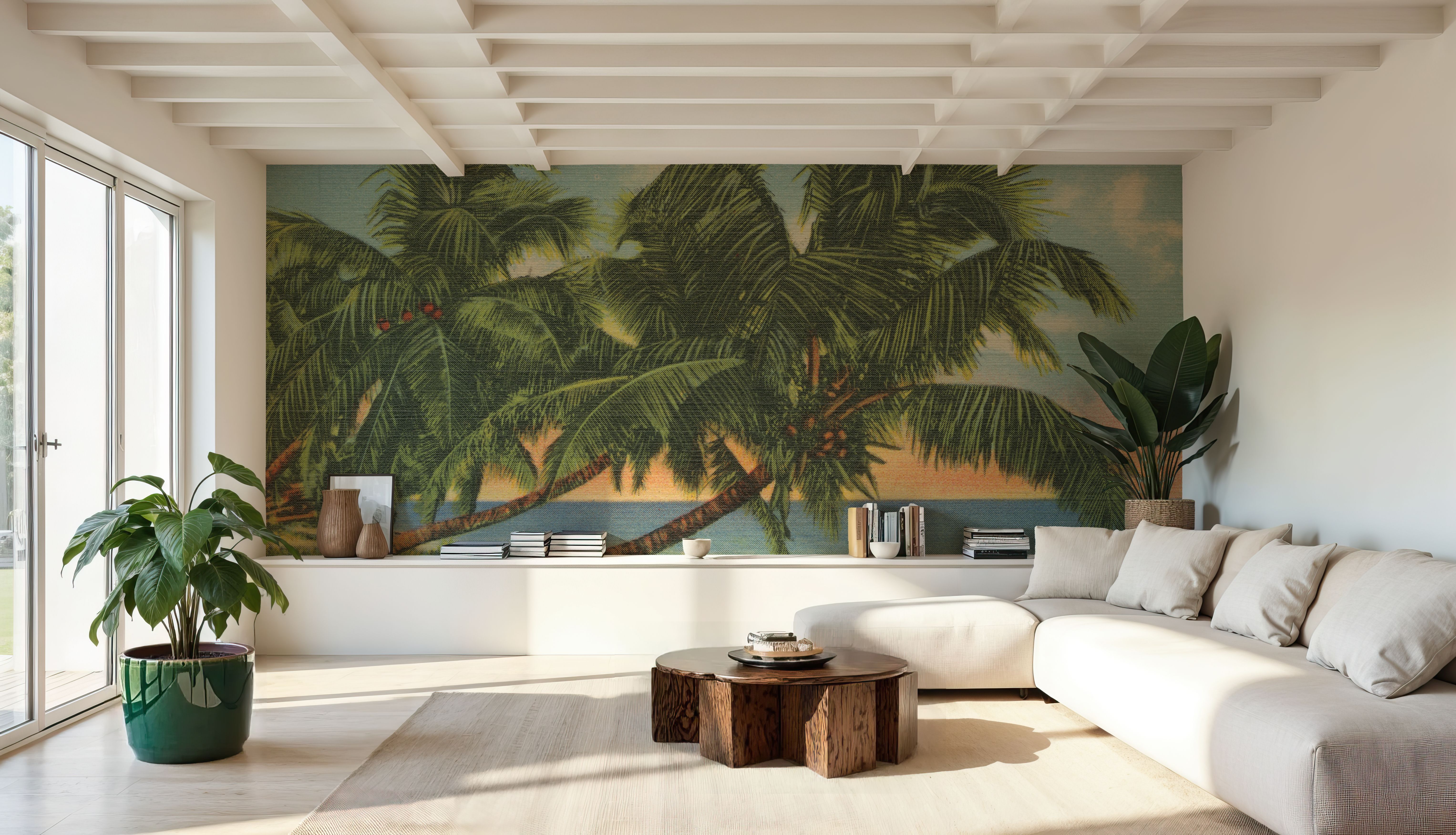 Florida Postcard III - Screenprint, Wallpaper