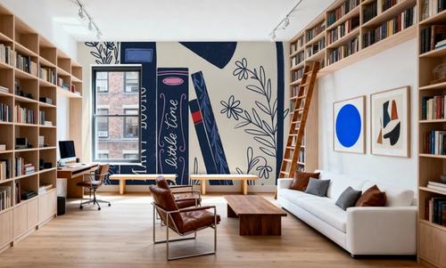 Bookish Blue I