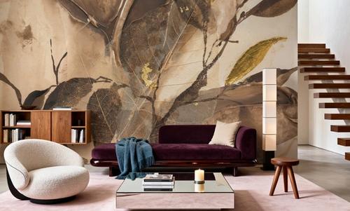Gilded Leaf Collage I