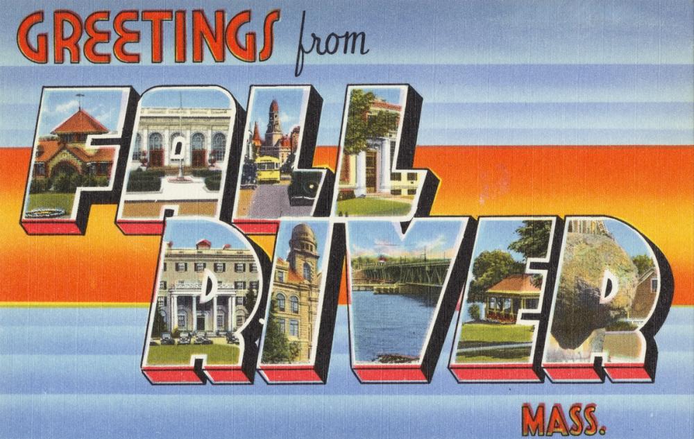 Greetings from Fall River - Screenprint Postcard