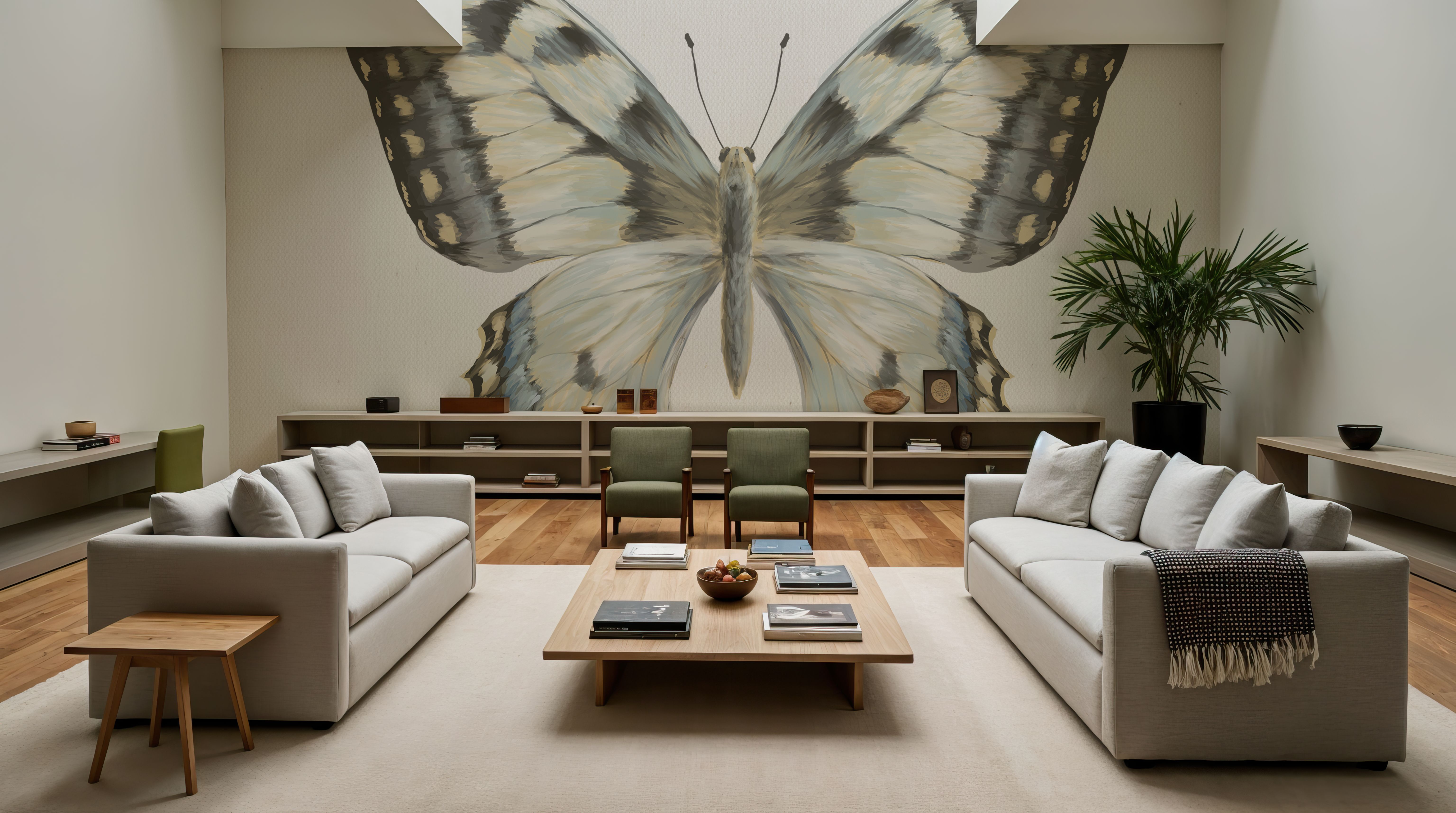 Beetles and Butterflies I Neutral