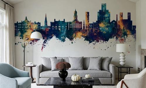 Birkehead England Skyline Blu & Bronze