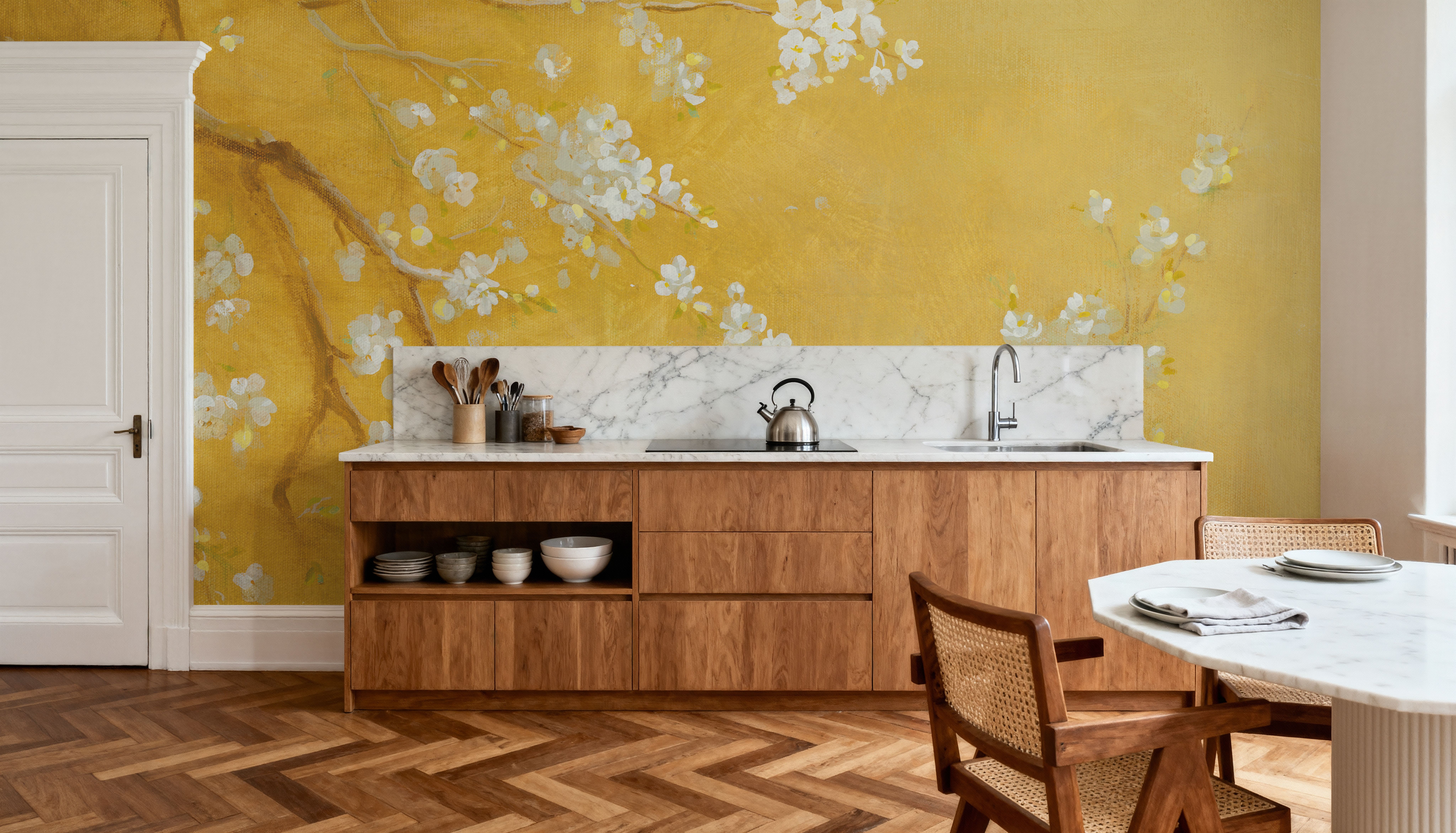 White Cherry Blossoms I