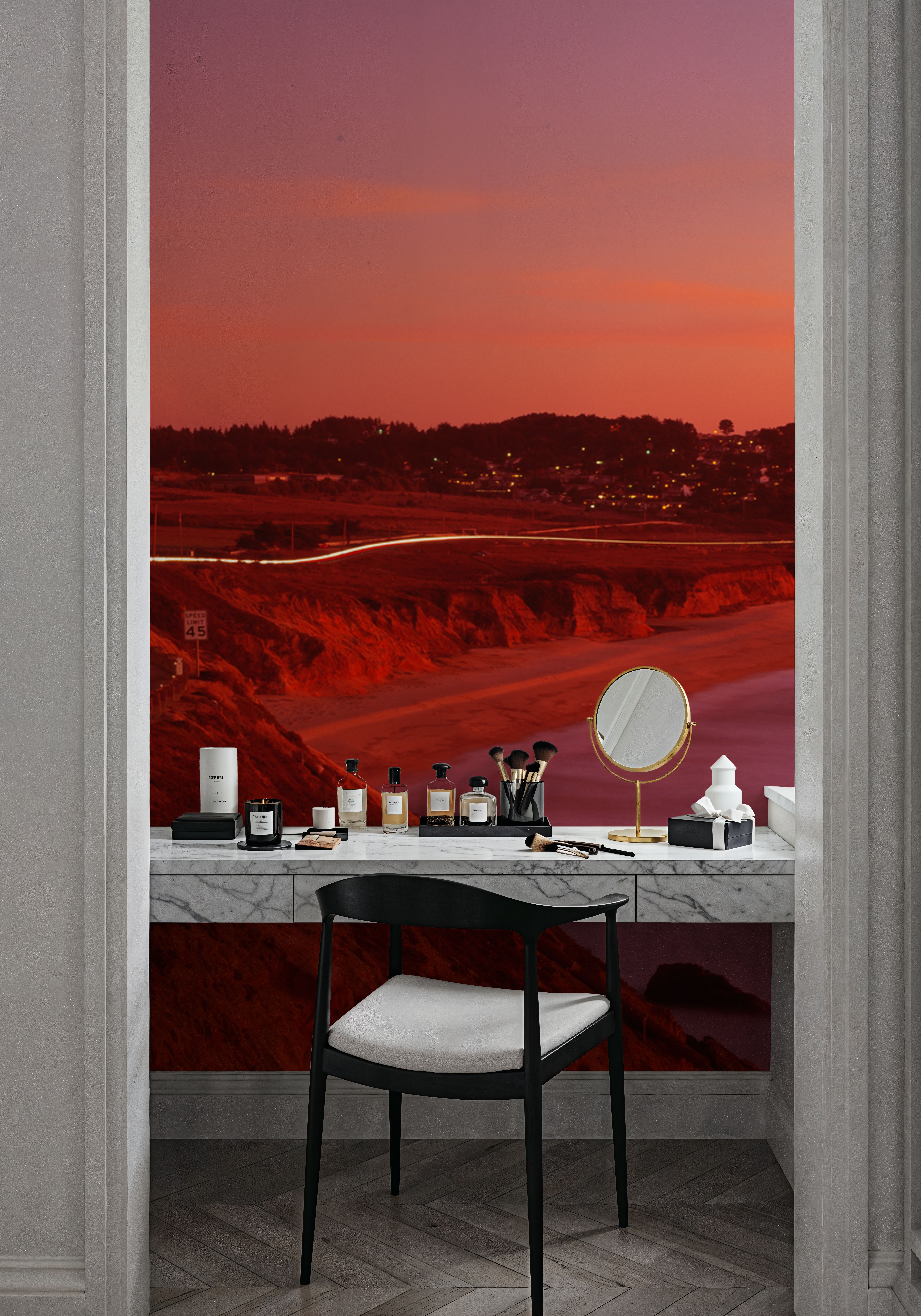 Sunset Coastal Journey