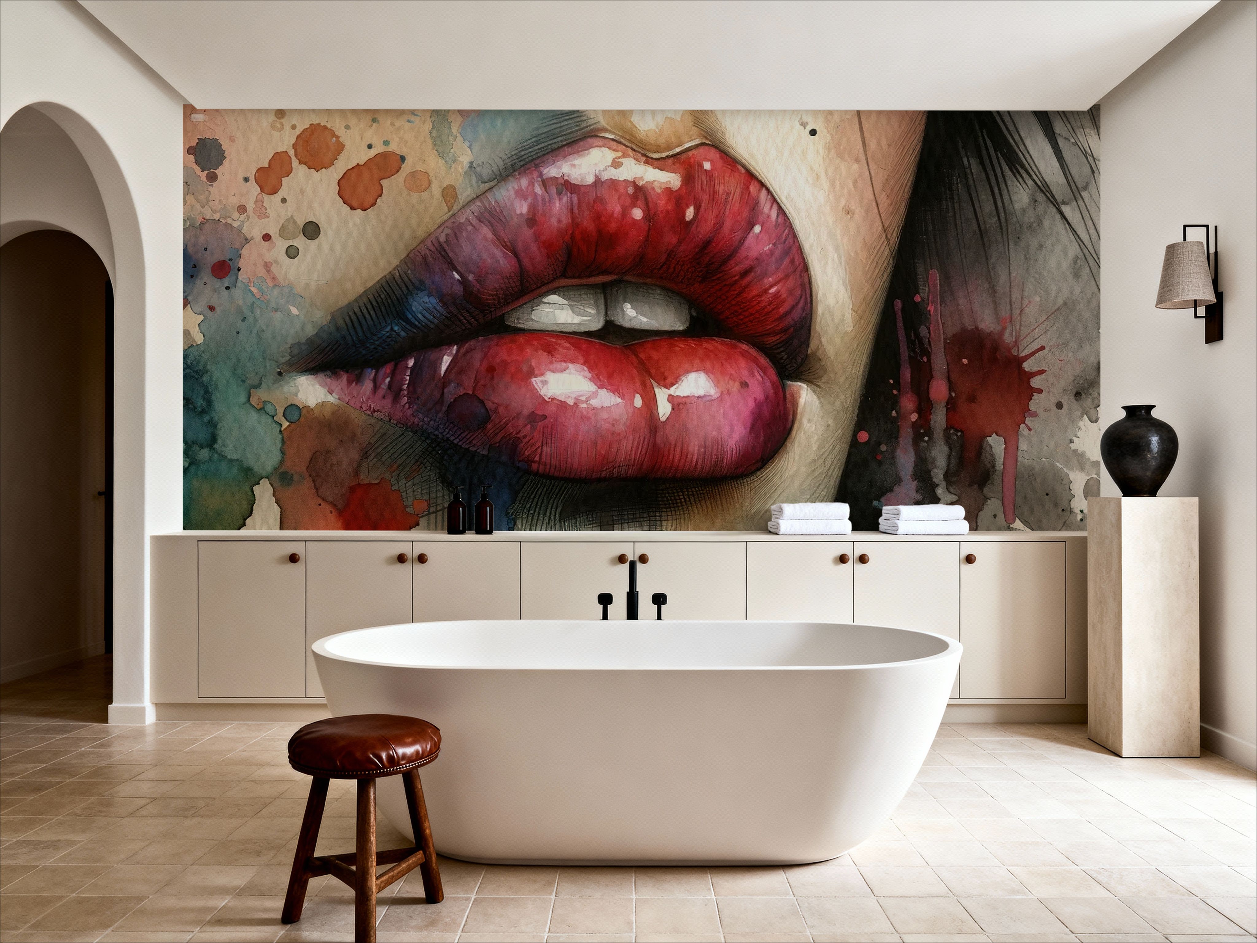 Watercolor Lips