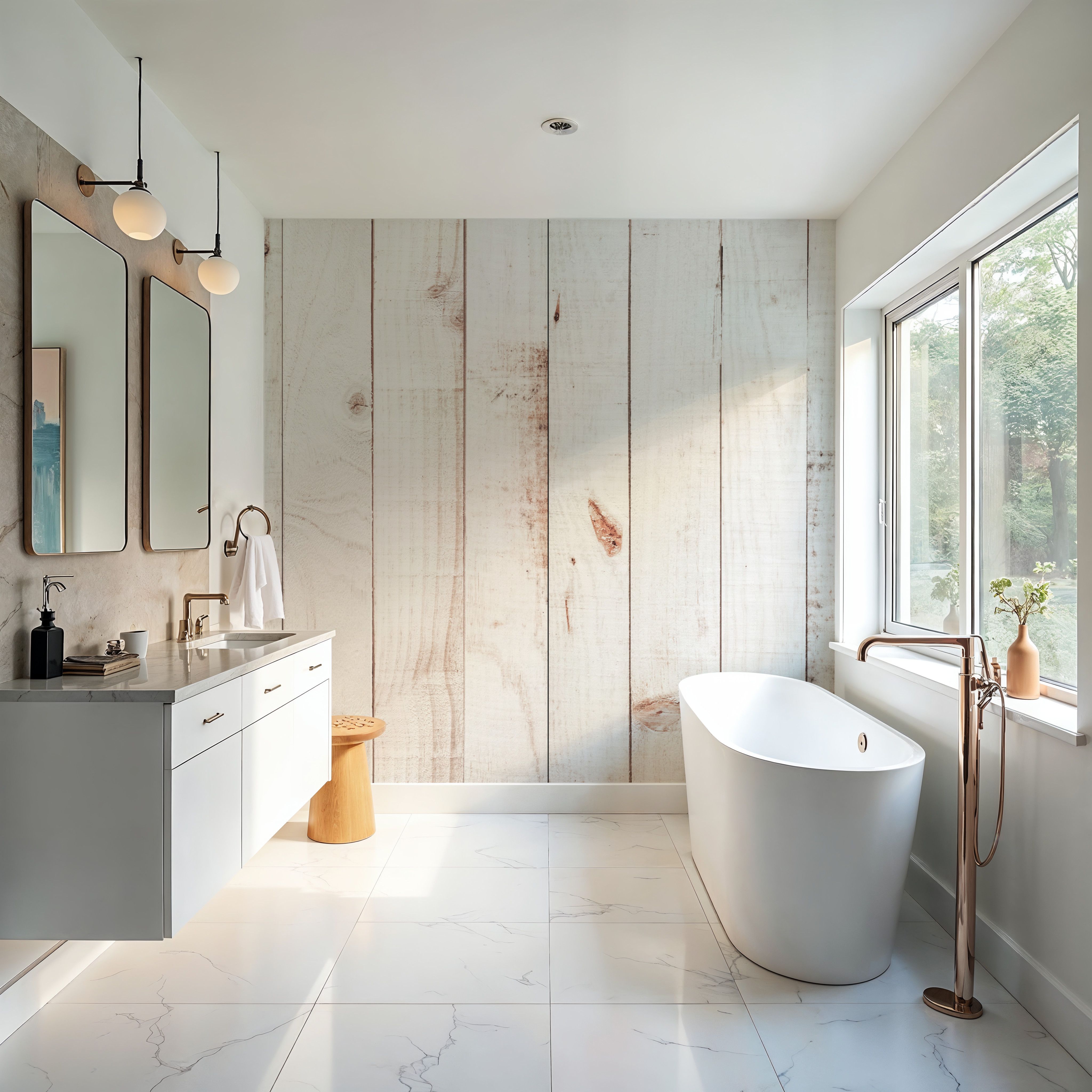 White Wooden Planks