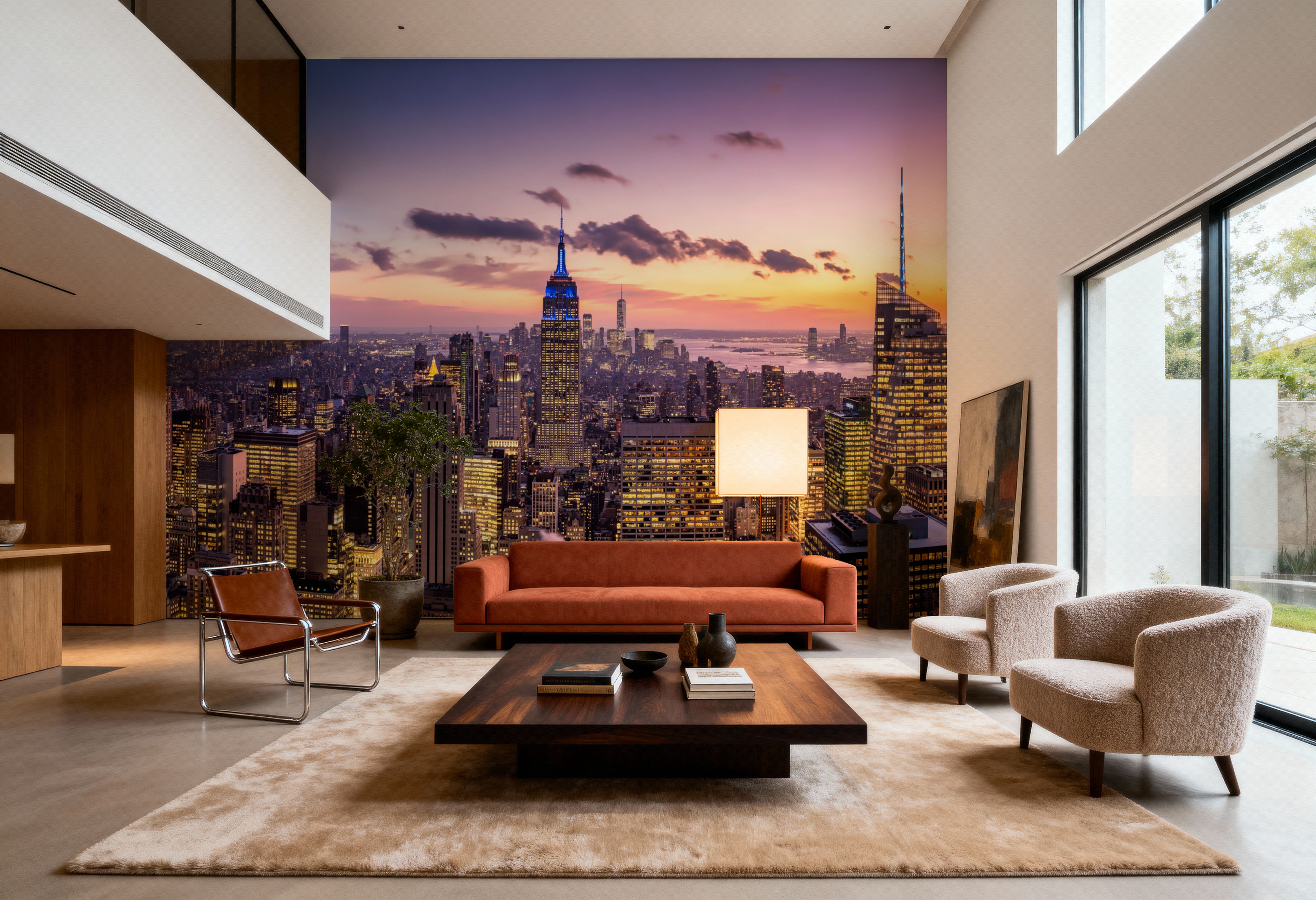 Manhattan Skyline Sunset